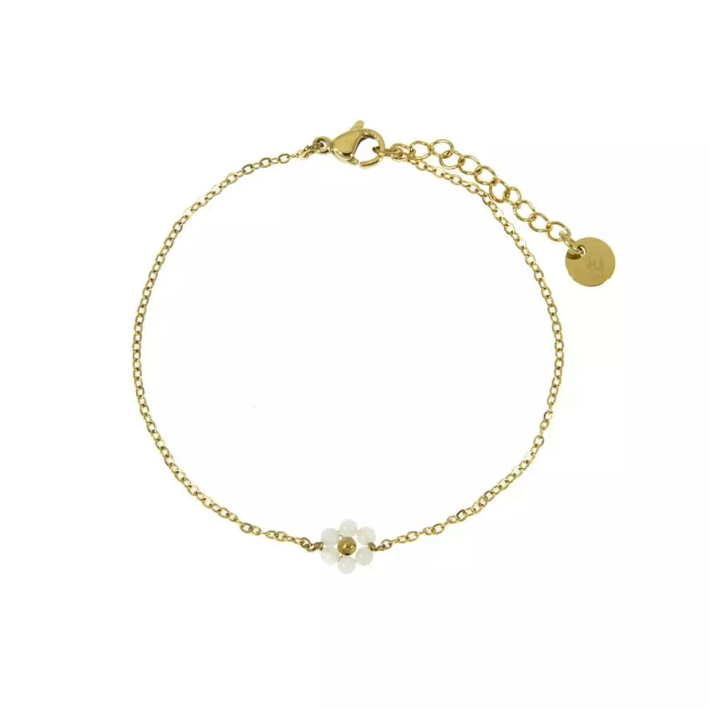 FRENCH RIVIERA|Mini Maya white surgical steel bracelet