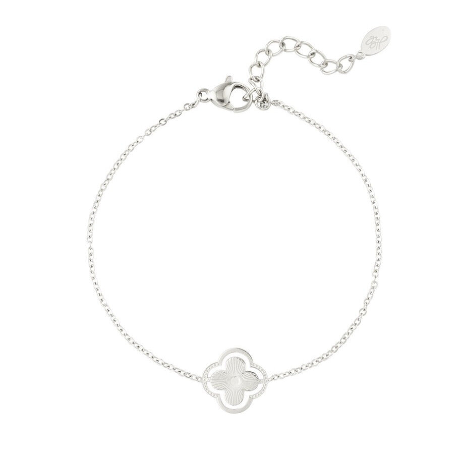 French Riviera | Marcelline -onnenapila kirurginteräsrannekoru (hopea)