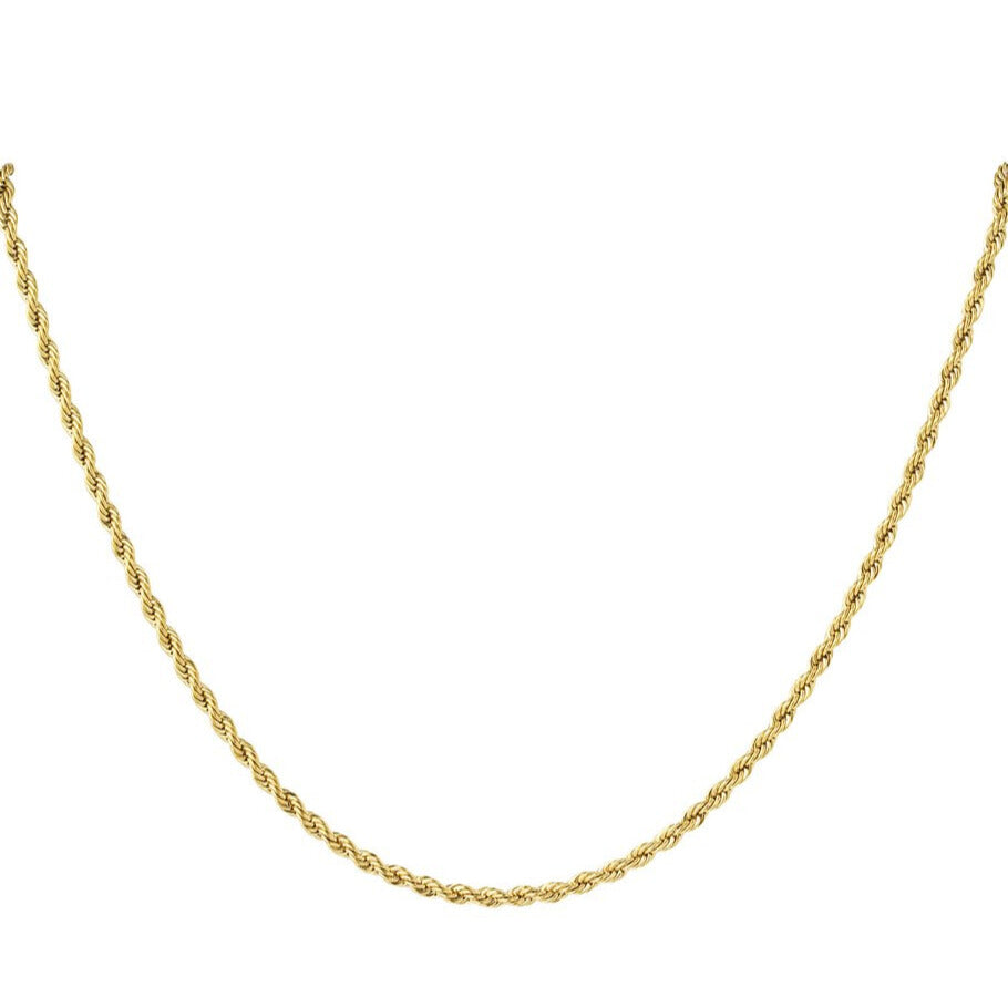 French Riviera | Golden Twist -kierteinen kirurginteräsketju