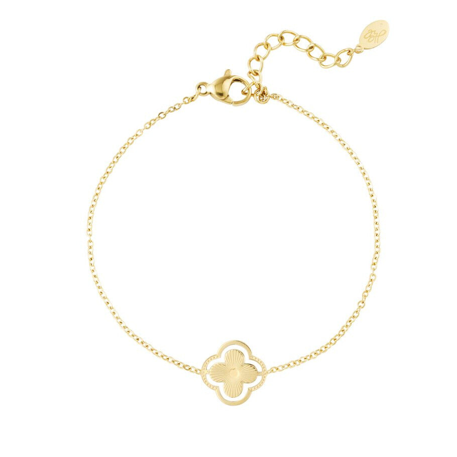 French Riviera | Marcelline -onnenapila kirurginteräsrannekoru (kulta)