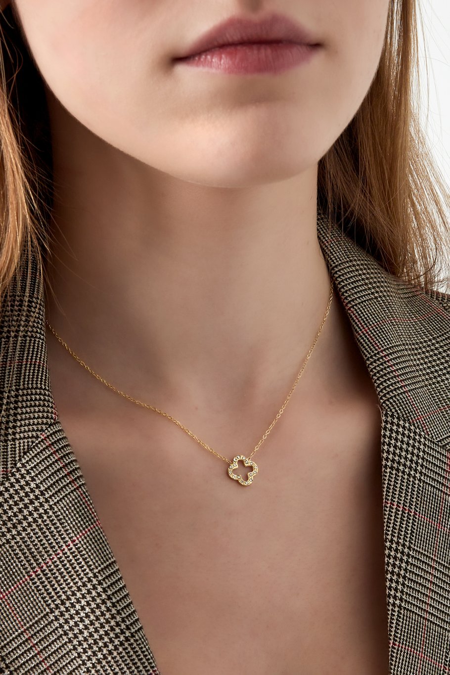 French Riviera | Fortune  -onnenapila kirurginteräskaulakoru (kulta)