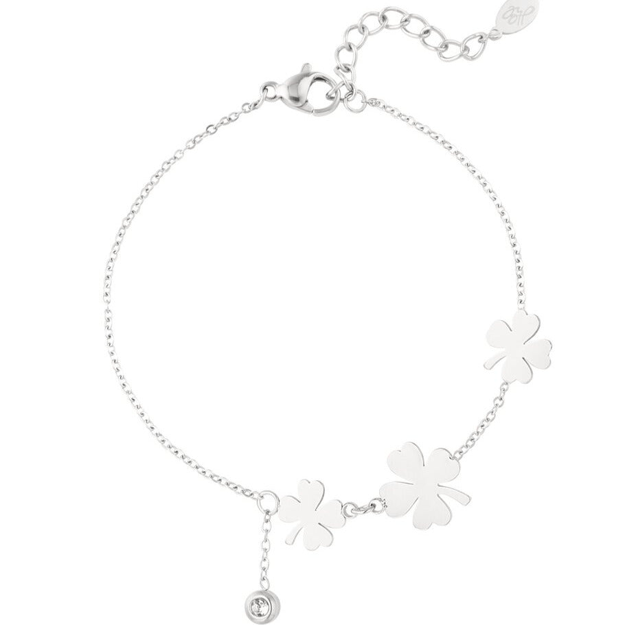 French Riviera | Lucky – onnenapila kirurginteräsrannekoru (hopea)