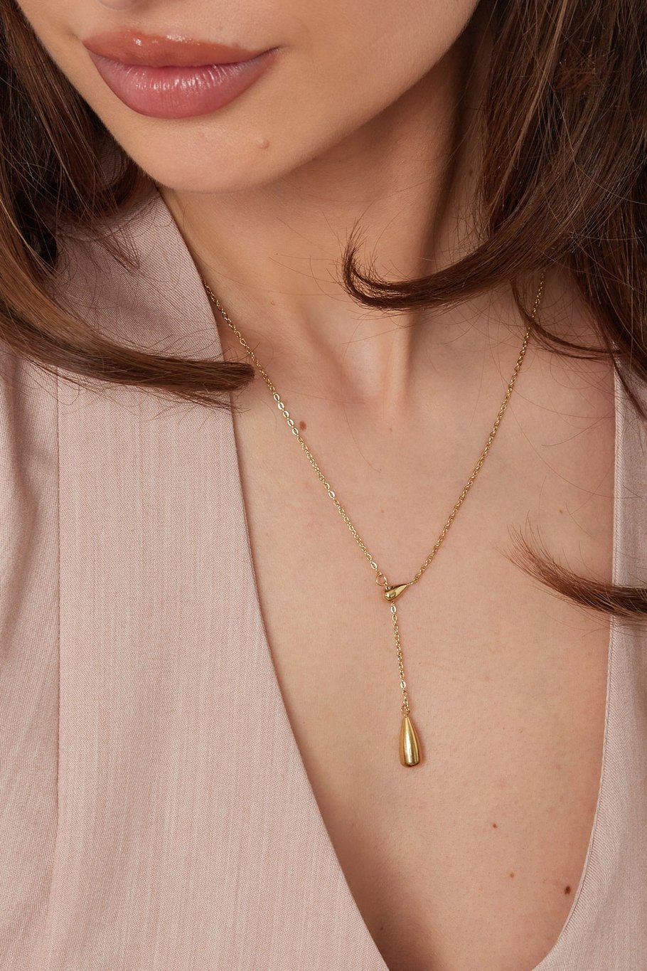 French Riviera | Pure Drop – pisarariipuskaulakoru kirurginteräksestä (kulta)