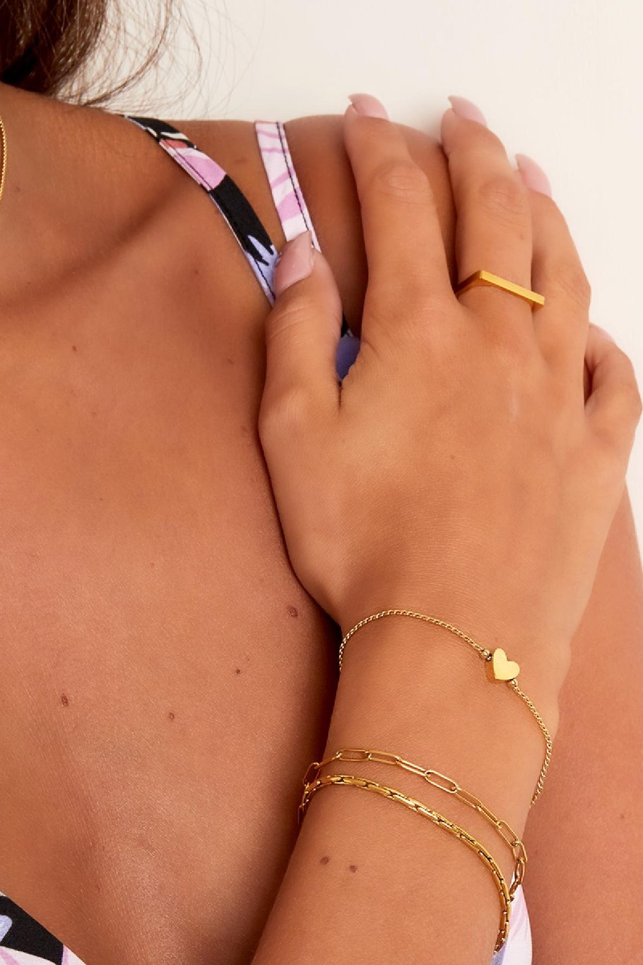 French Riviera | You Are Mine – sydänrannekoru kirurginteräksestä (kulta)