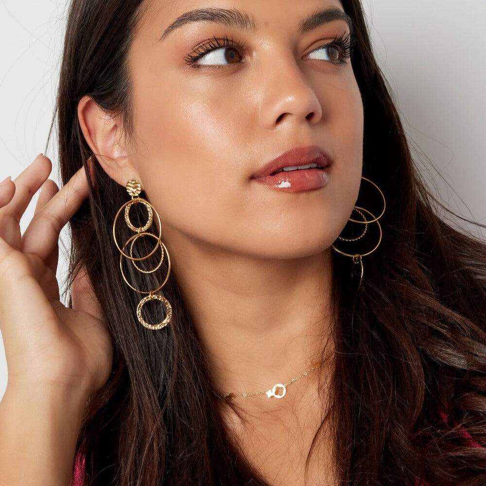 FRENCH RIVIERA | After Dark -kirurginteräksiset statementkorvakorut