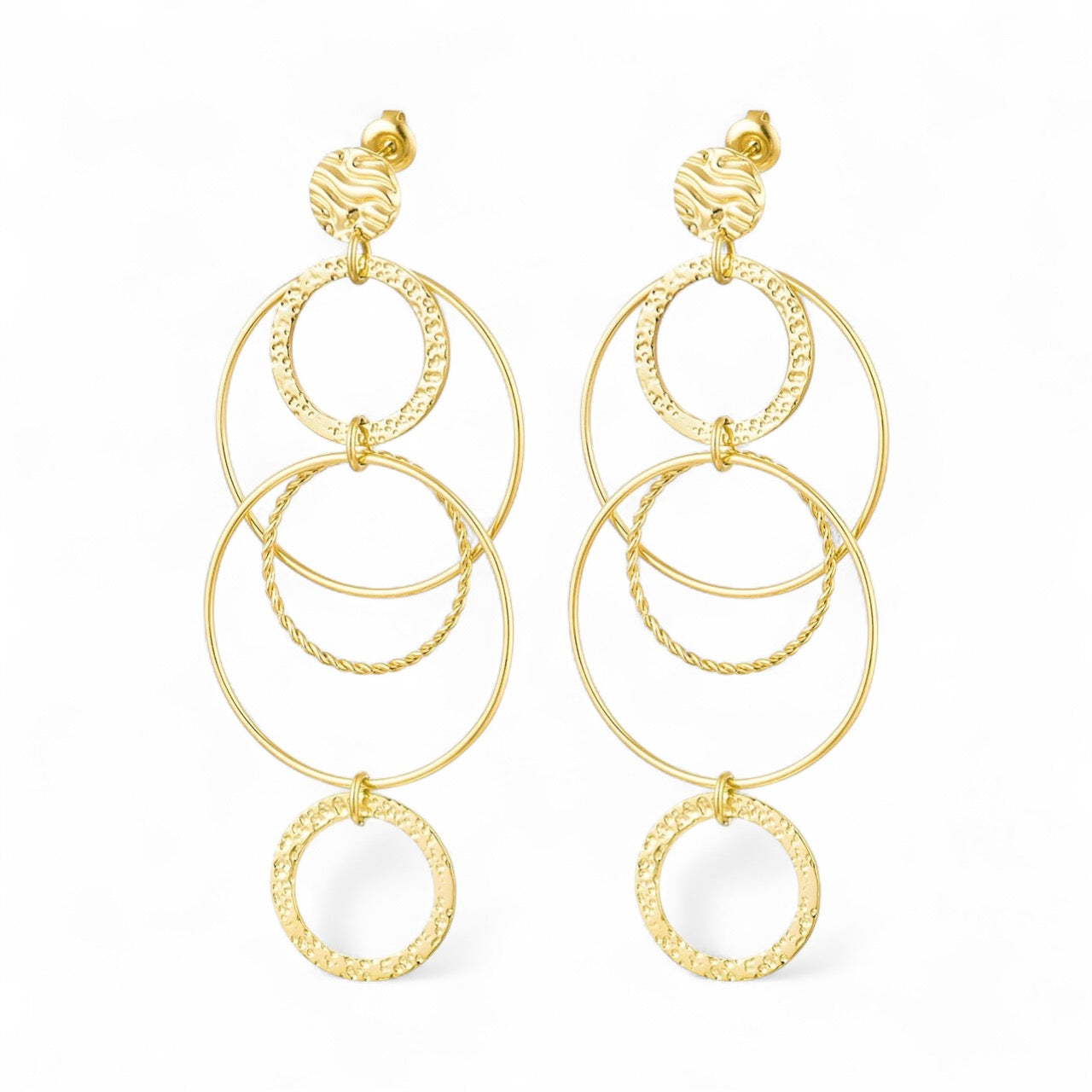 FRENCH RIVIERA | After Dark -kirurginteräksiset statementkorvakorut