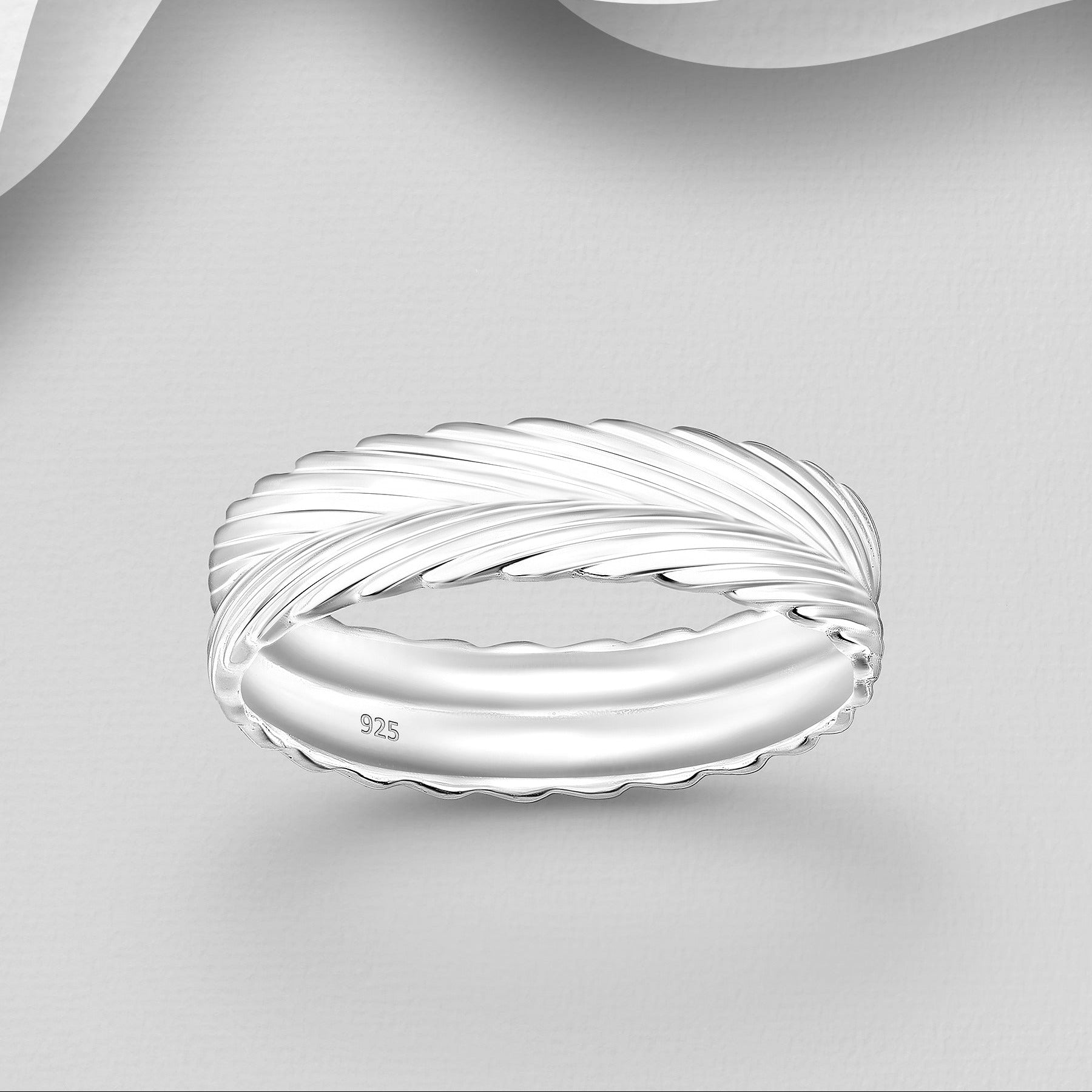 PREMIUM COLLECTION Maeve -hopeasormus punoskuviolla.