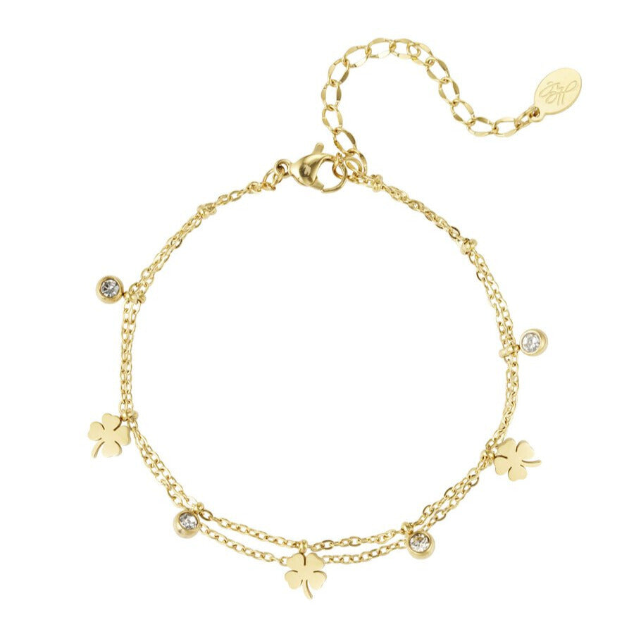 French Riviera | Lucky Glow – onnenapila rannekoru kirurginteräksestä (kulta)