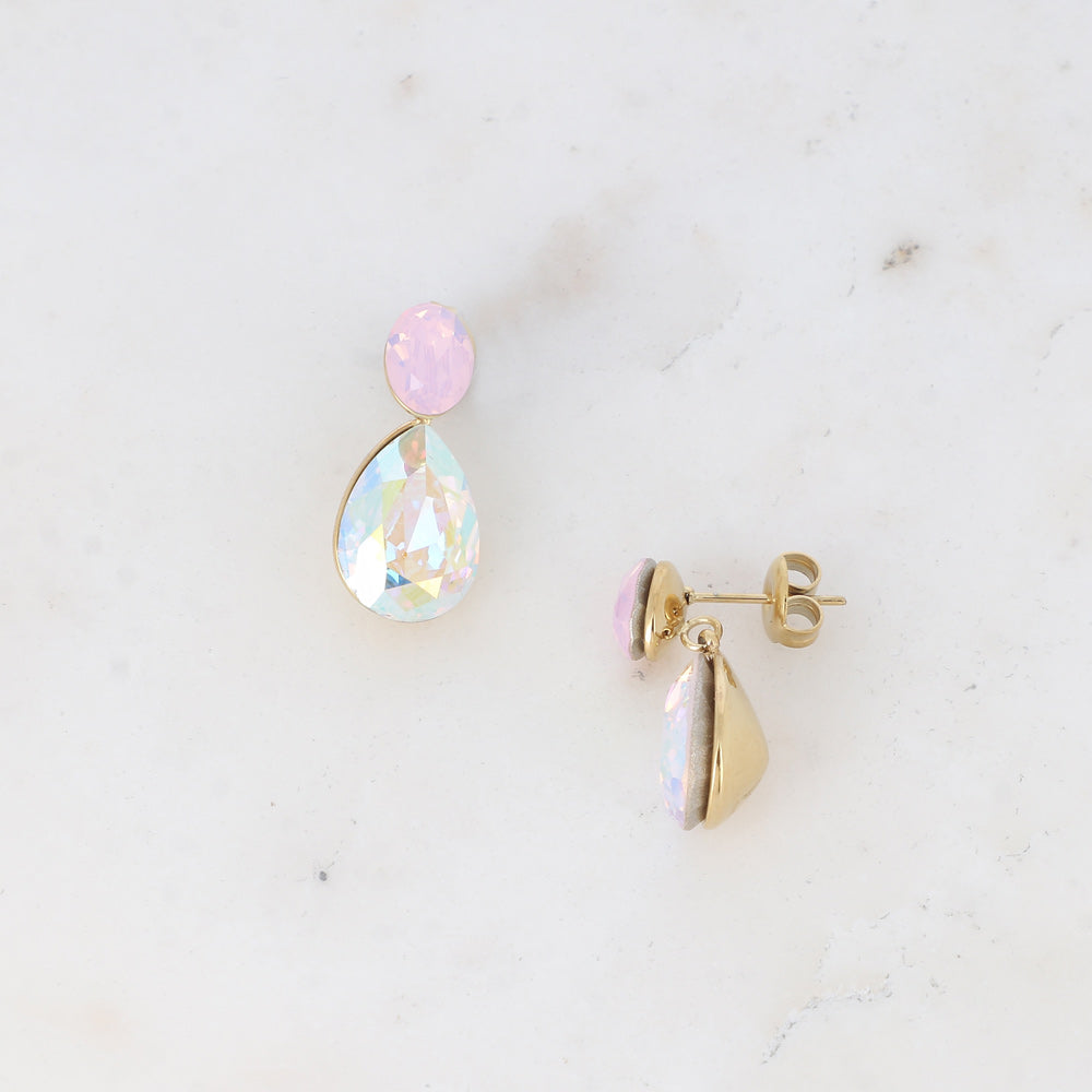 BOHM PARIS | Boucles Opale Lumière – opaalinhohtoiset pisarakorvakorut
