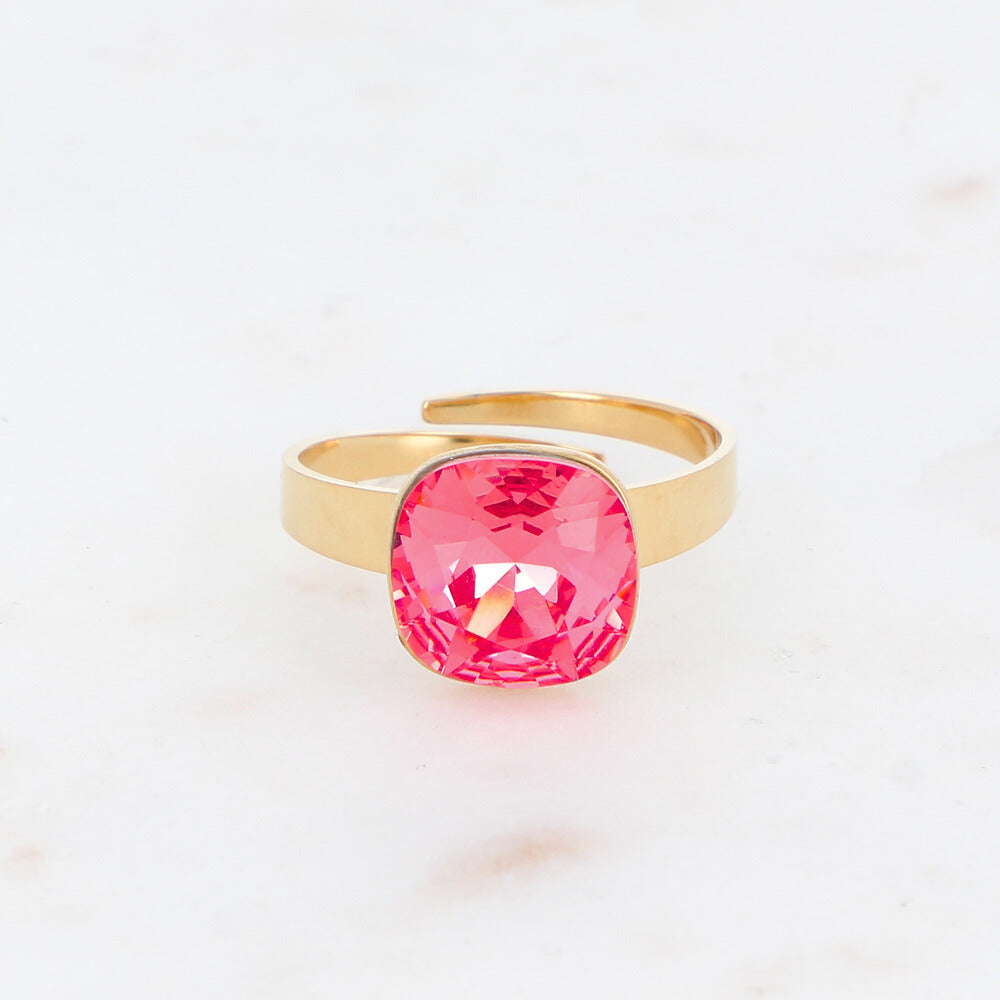 BOHM PARIS | Bague Bea - ruusunpunainen/kultainterästä (Kopio)