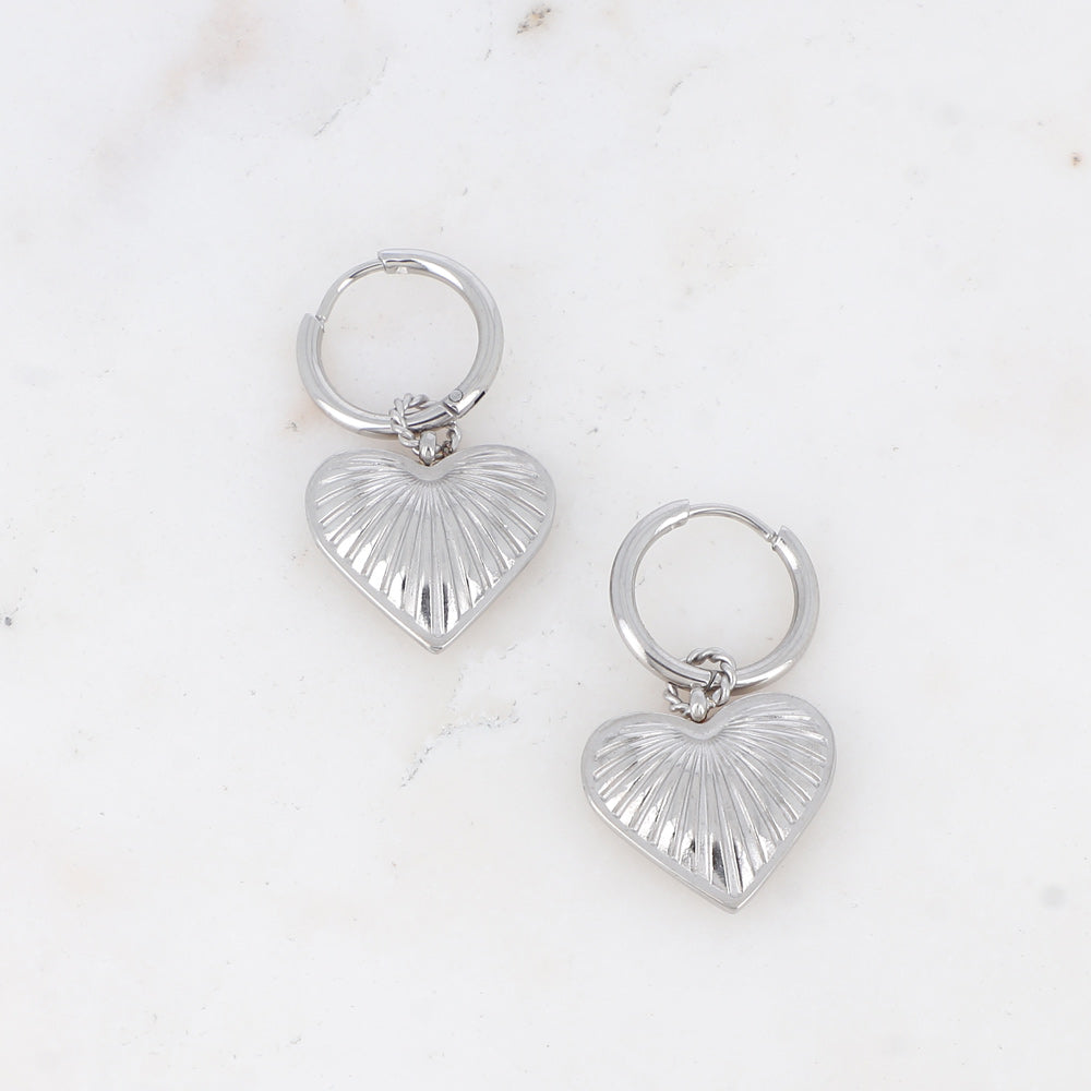Earrings, BOHM PARIS|Boucles Silas avec crystal Orange DeLite -dore