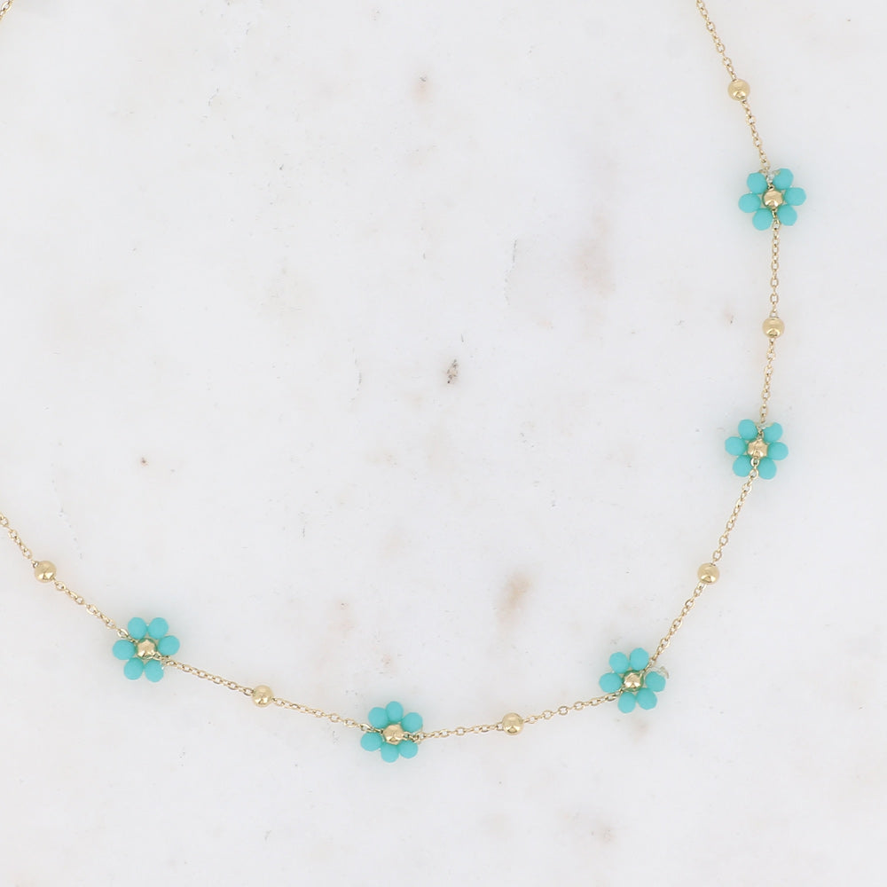 BOHM PARIS | Collier Ambérine - turquoise stone necklace