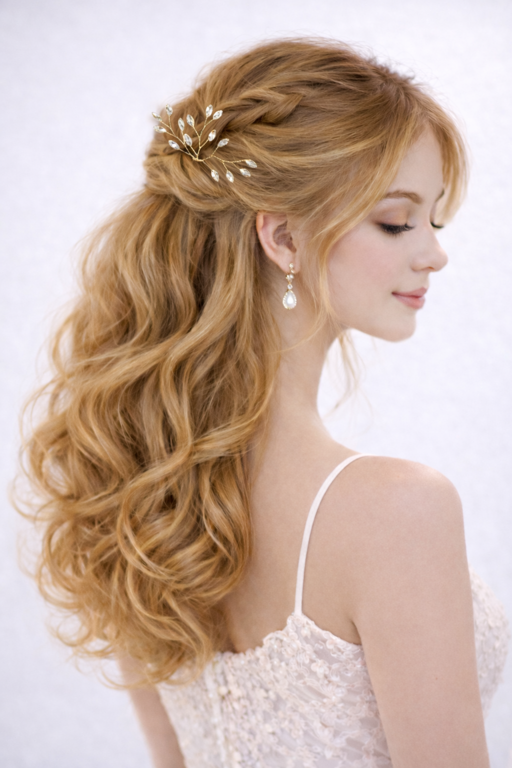 ROMANCE | Sylva – kristallikoristeinen hiusneula (kulta)