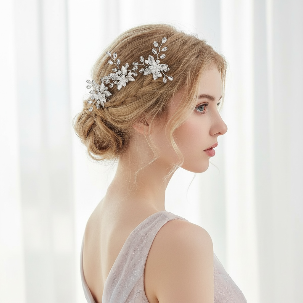 ROMANCE | Eugenia silver-tone hair accessory set