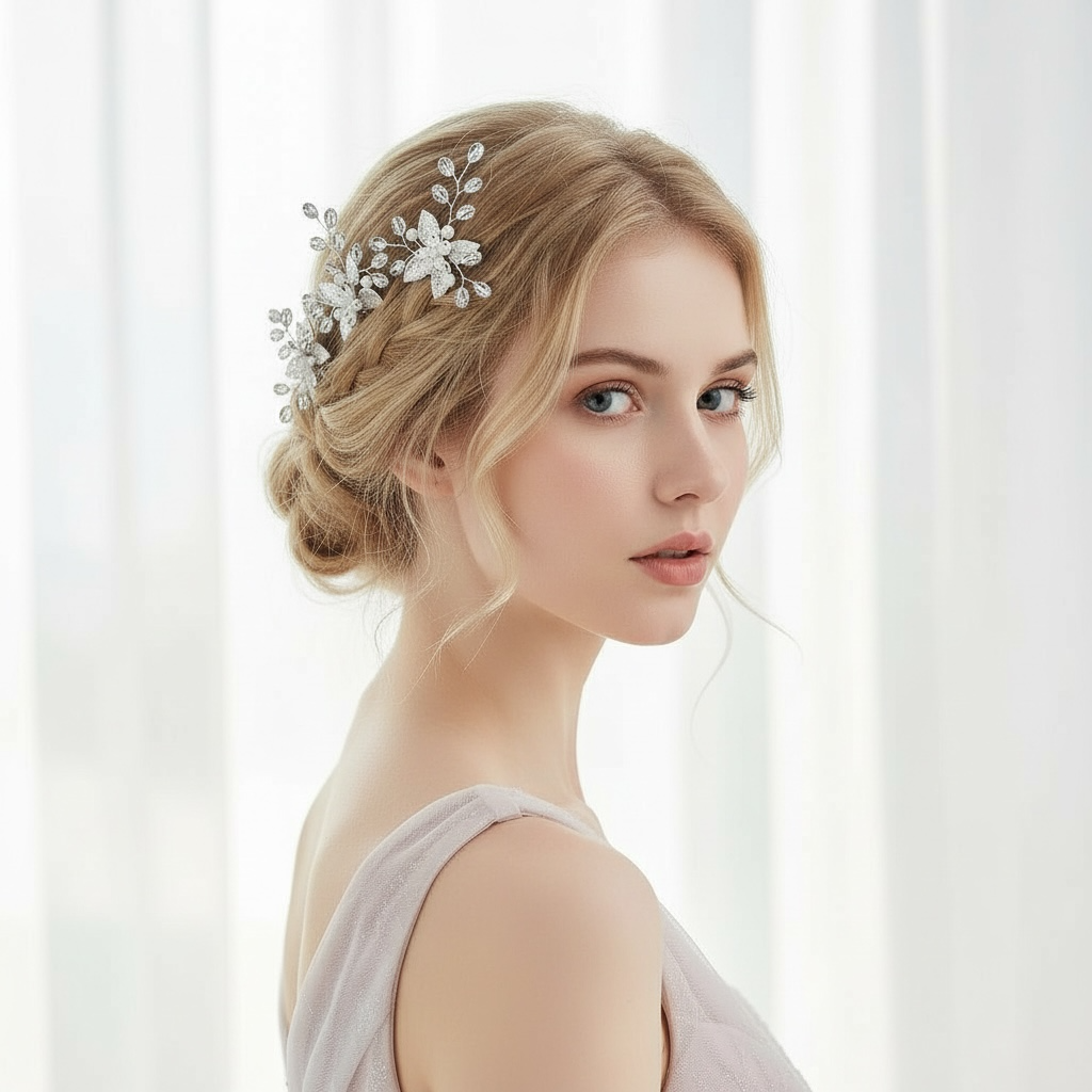 ROMANCE | Eugenia silver-tone hair accessory set