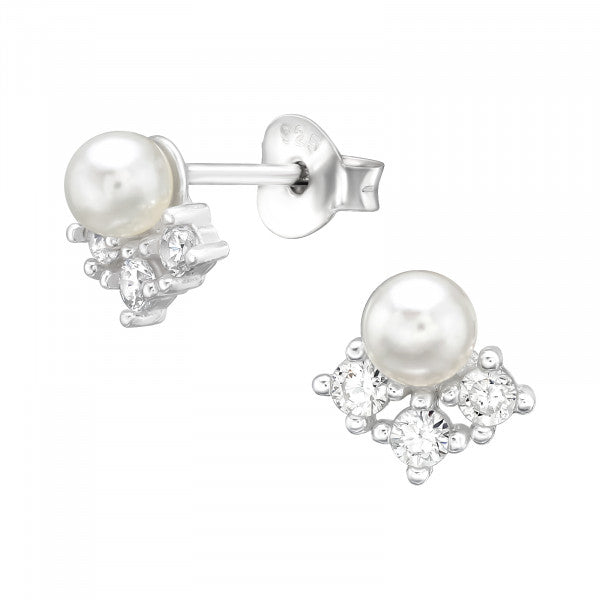 Silver button set, Basic Round Crystal glitter buttons