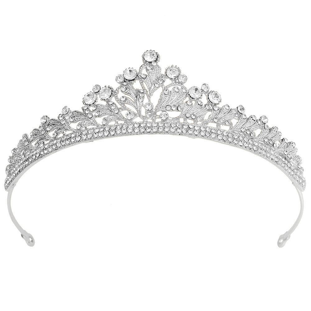 ROMANCE, Serafina silver-colored tiara with bright stones