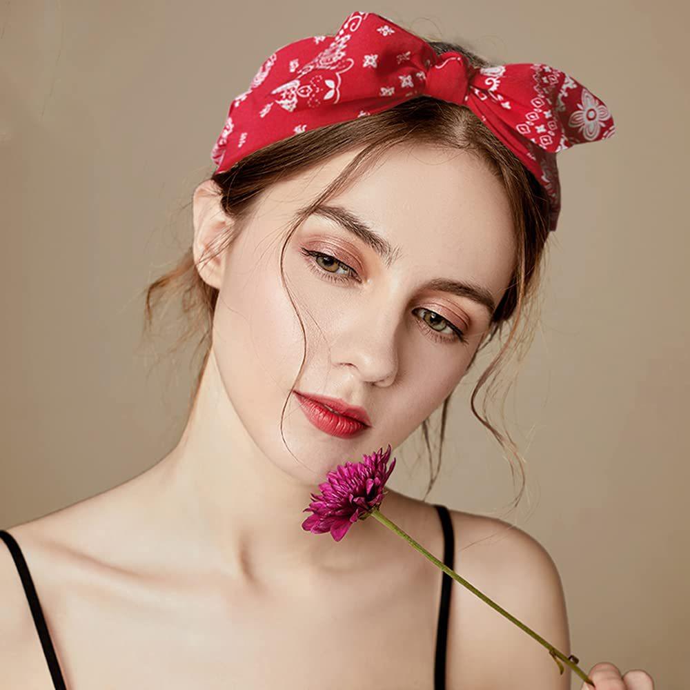 Headband|SUGAR SUGAR, 50's Bowtie -red comfy bow headband
