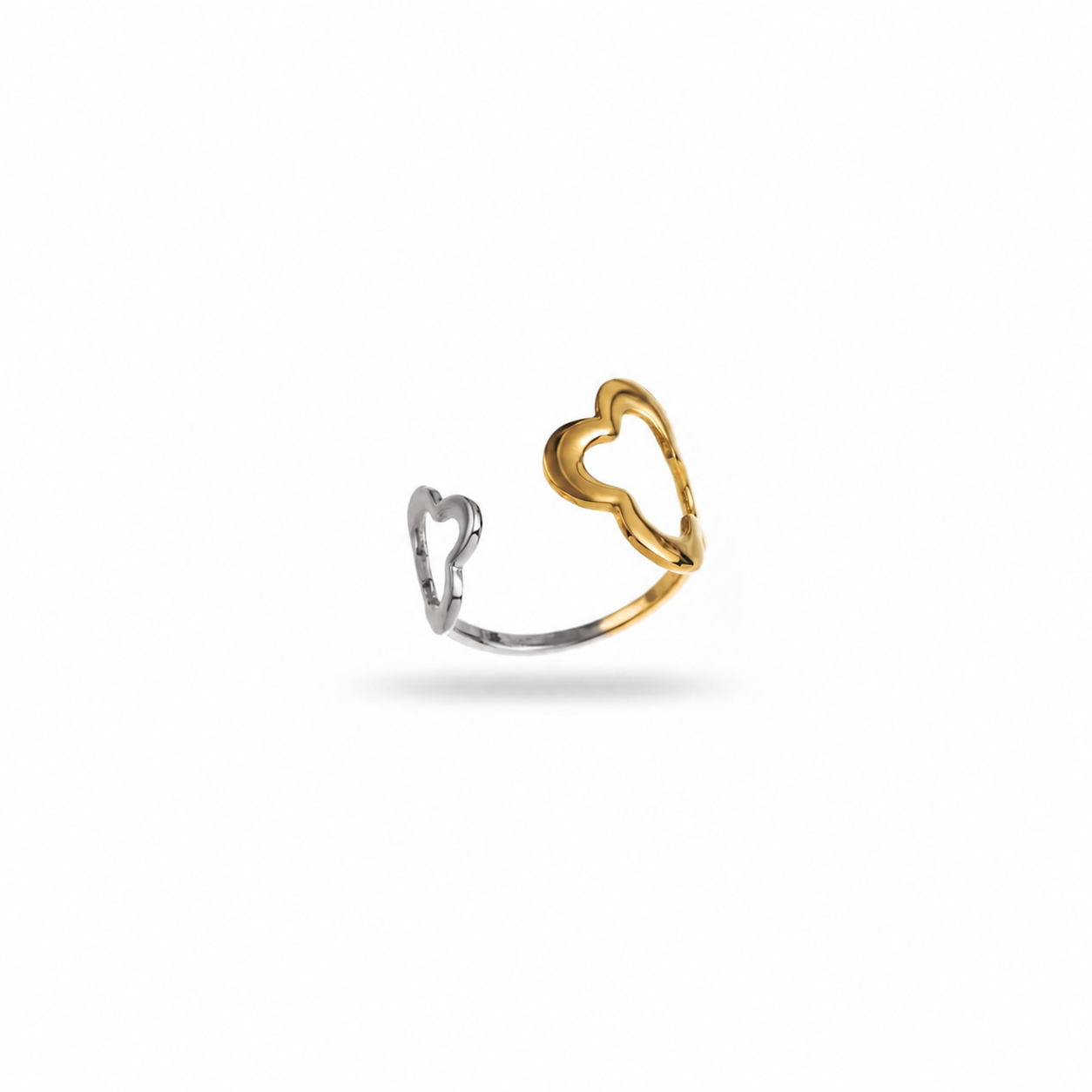 FRENCH RIVIERA | Jardin Secret - graceful surgical steel ring (gold)