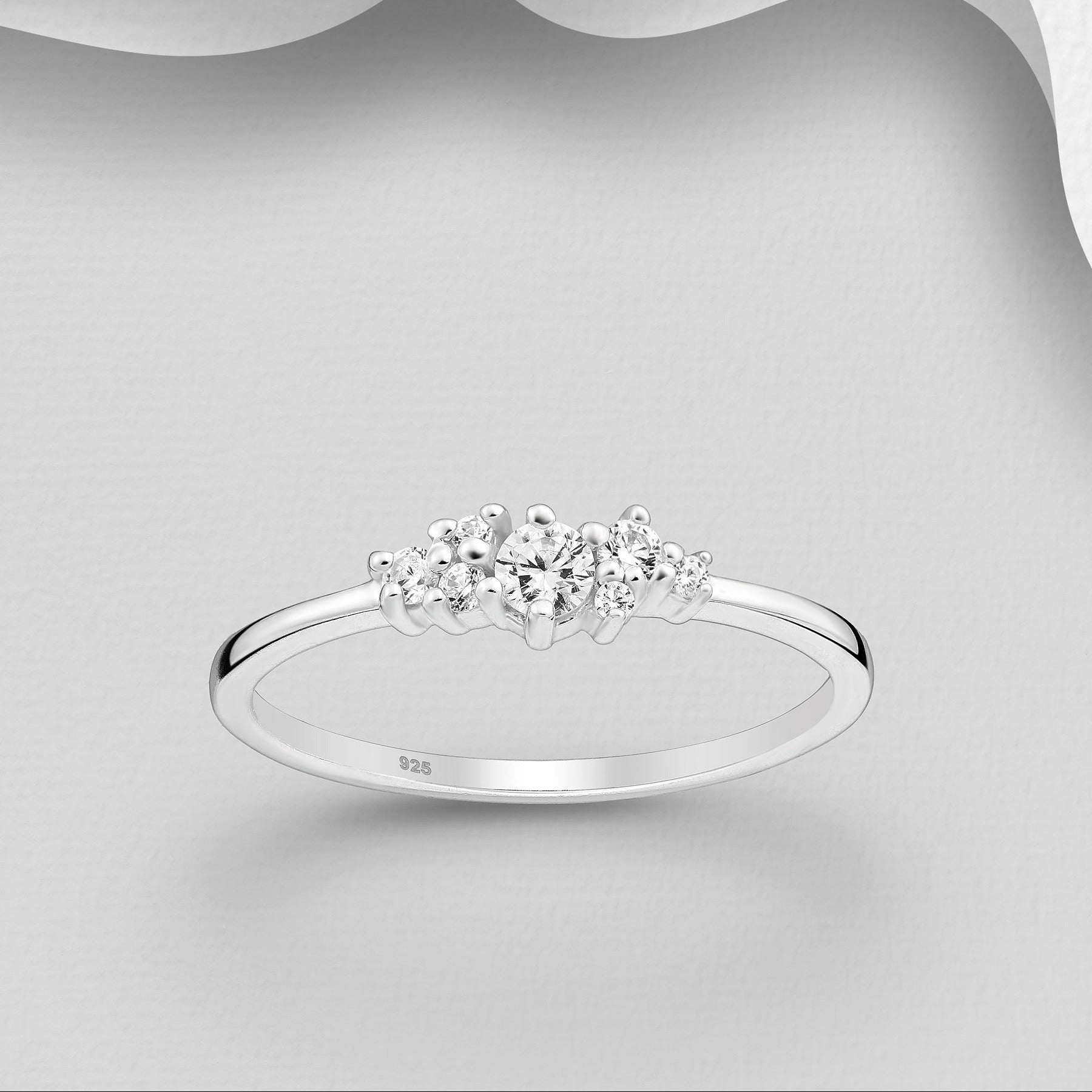 PREMIUM COLLECTION | Eliana teardrop silver buttons 