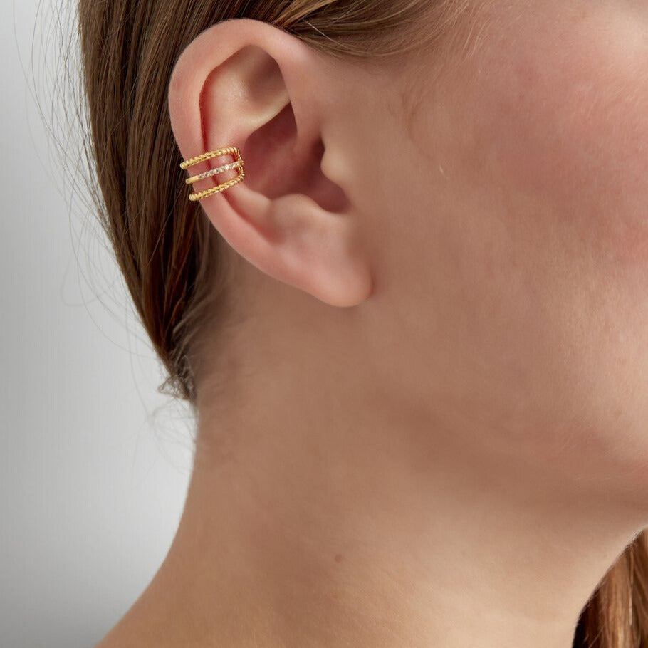 FRENCH RIVIERA | Crystal Flow -kullanvärinen ear cuff