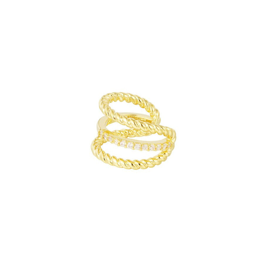 FRENCH RIVIERA | Crystal Flow -kullanvärinen ear cuff