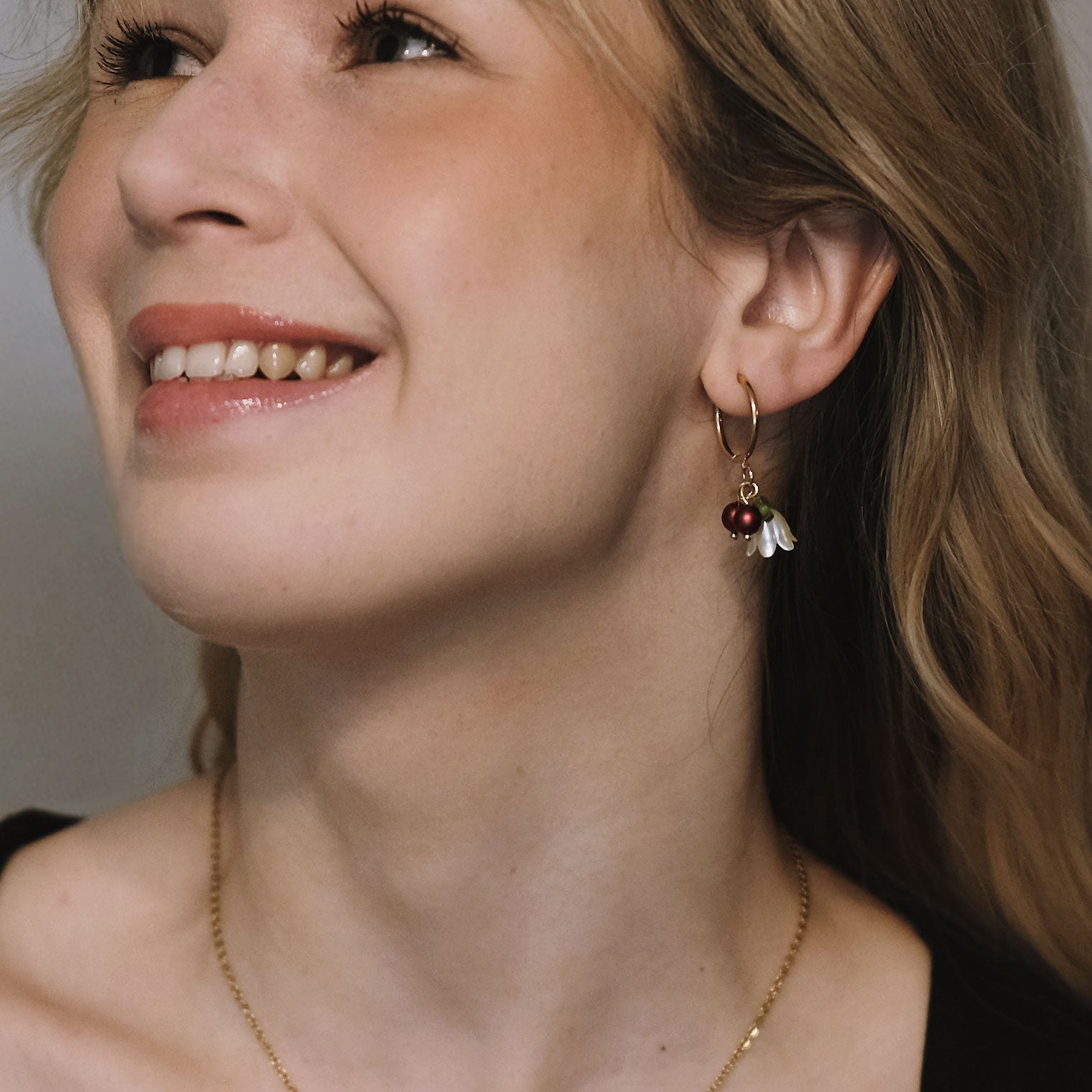 Floréa joulumarja -käsintehdyt kukkakorvakorut