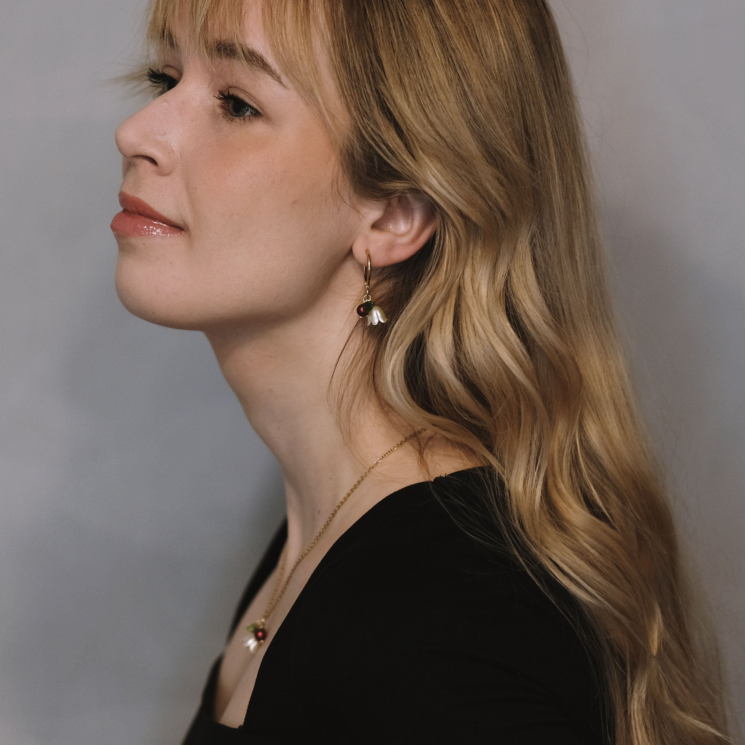 Floréa joulumarja -käsintehdyt kukkakorvakorut