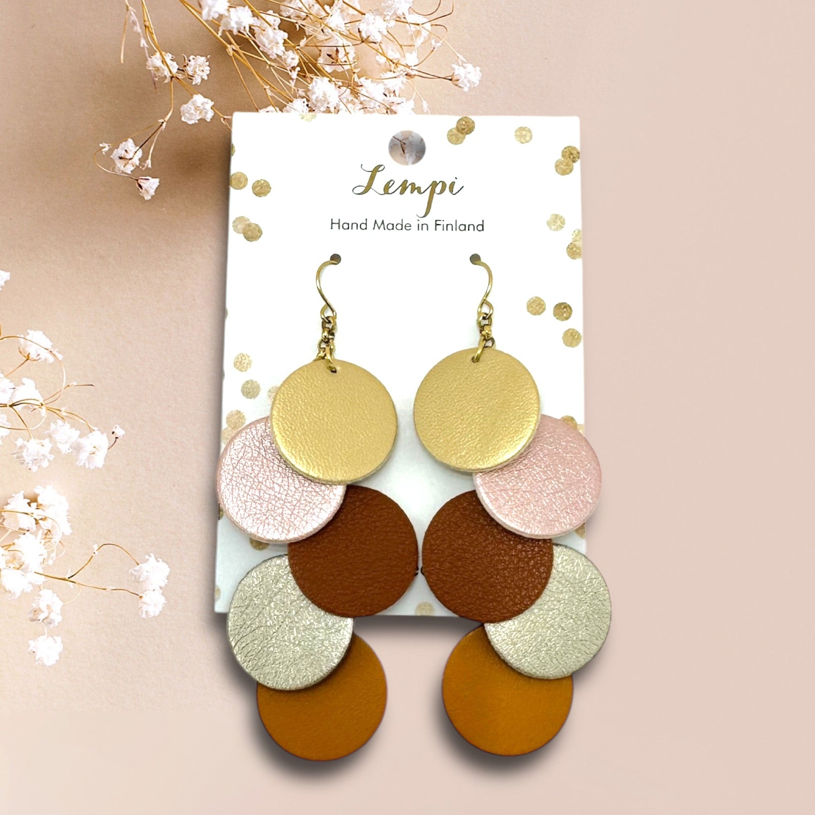 LEMPI® earrings, Pearl (multicolor)