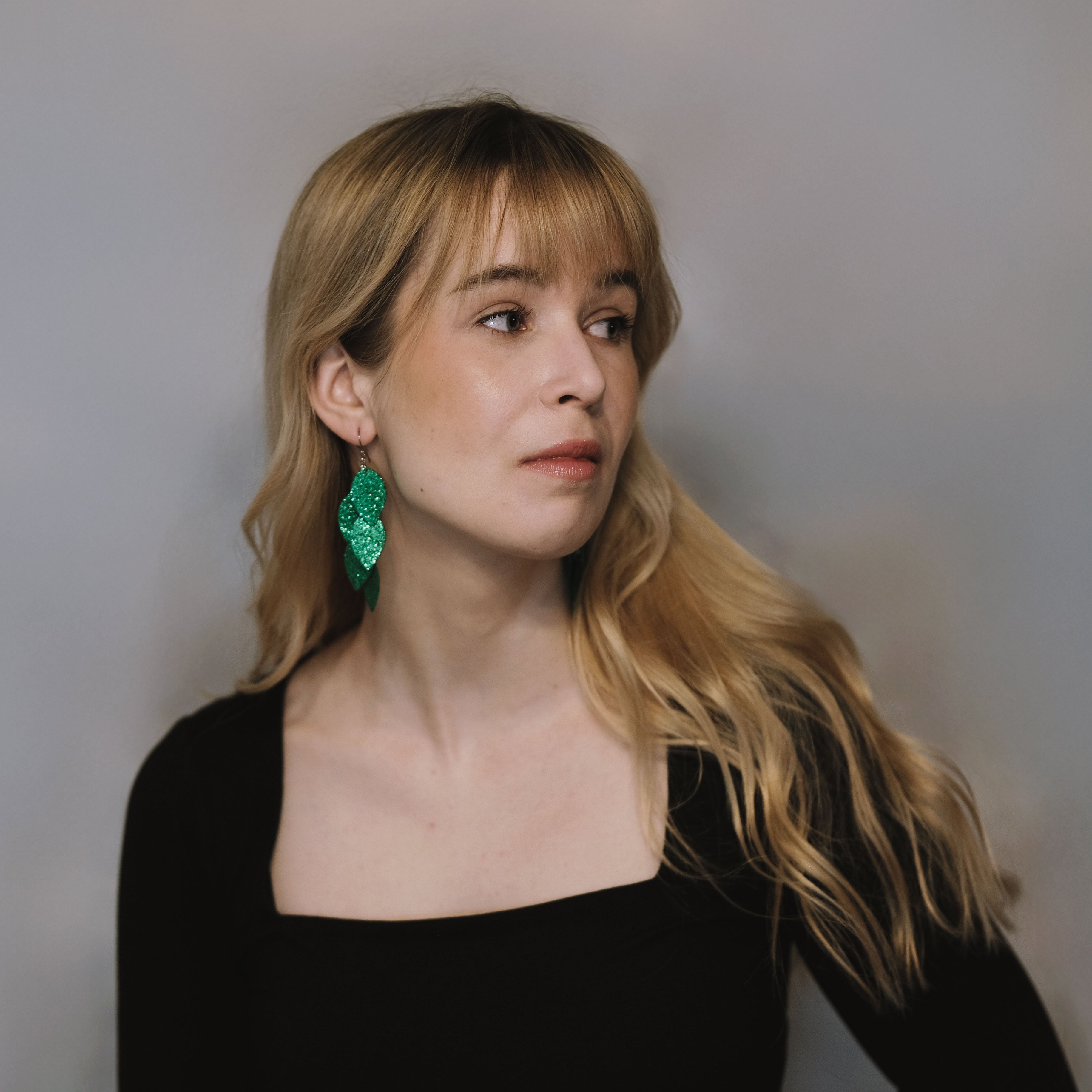 LEMPI earrings, Little Grain (cinnamon brown)