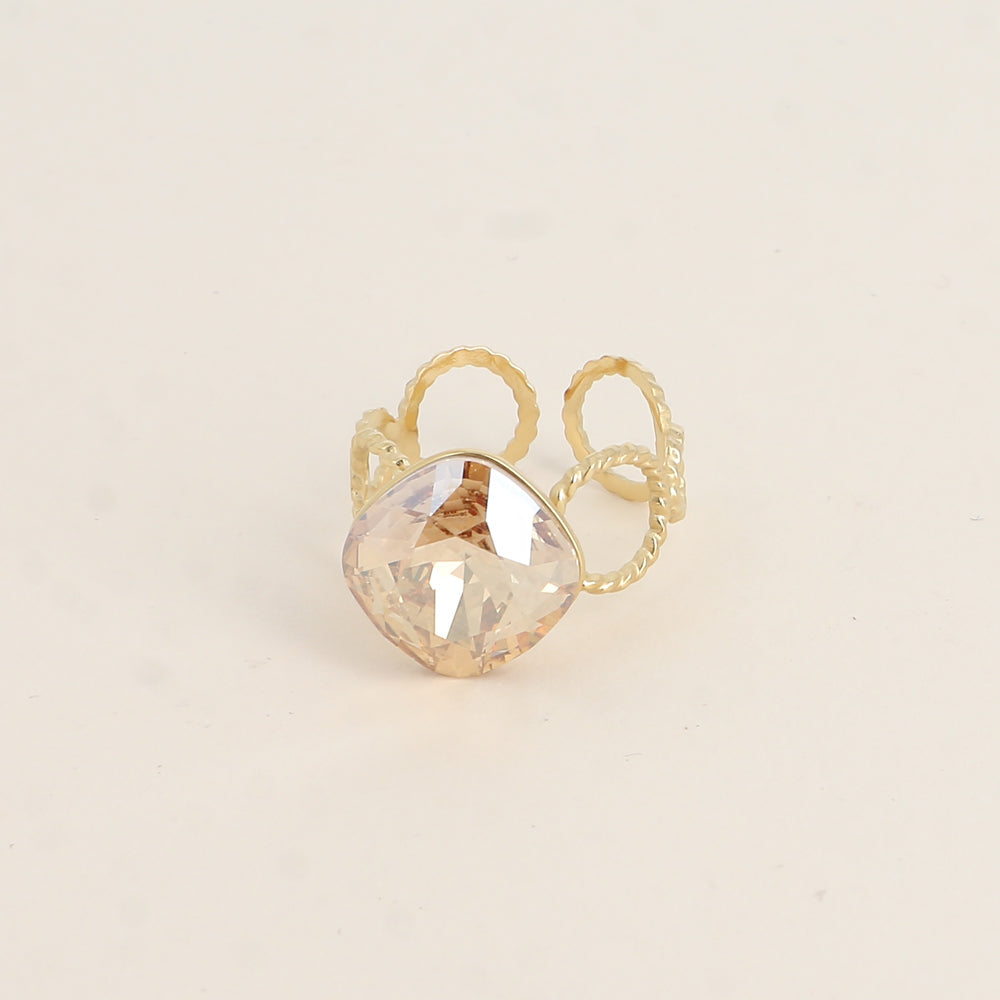 BOHM PARIS | Bague Dasia - champagne Swarovski®-kristallisormus