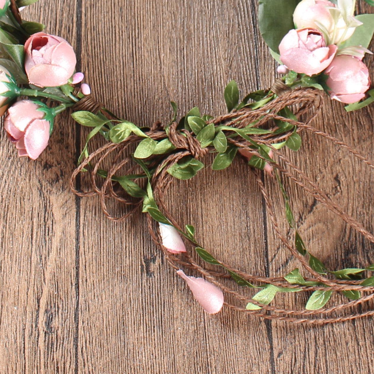 Kukkakruunu | SUGAR SUGAR, Lovely Roses -vaaleanpunainen kukkapanta