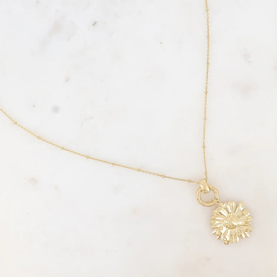BOHM PARIS Daisy kaulakoru kultainen kukkadesign