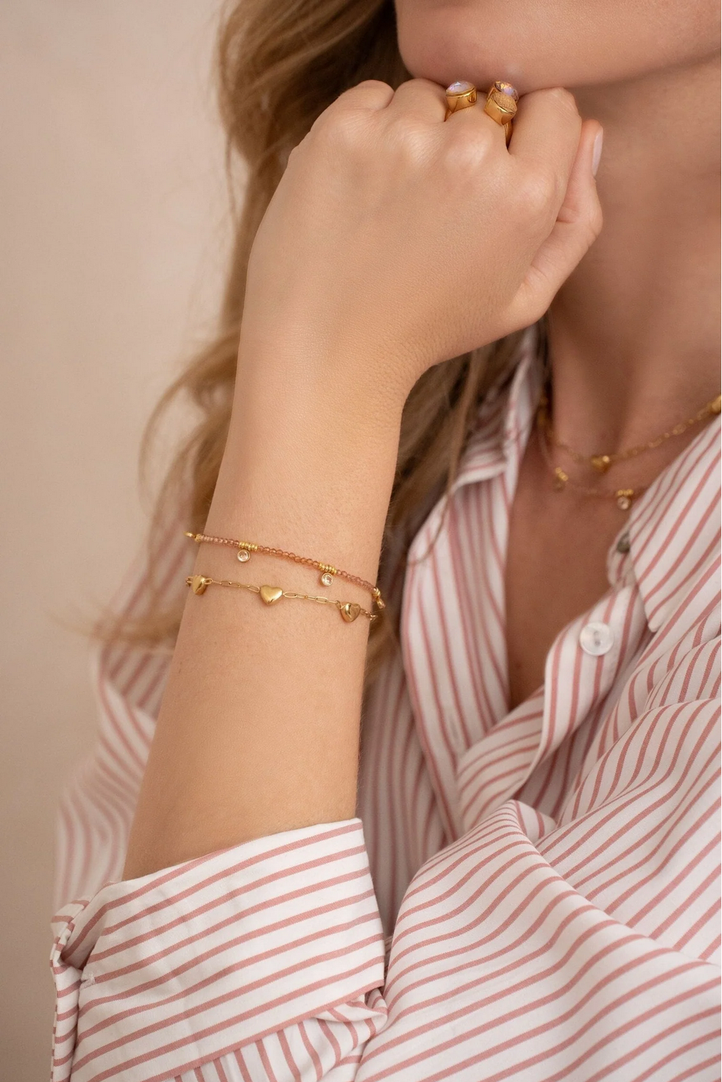 BOHM PARIS | Petite Nova – delicate bracelet (clear, gold)