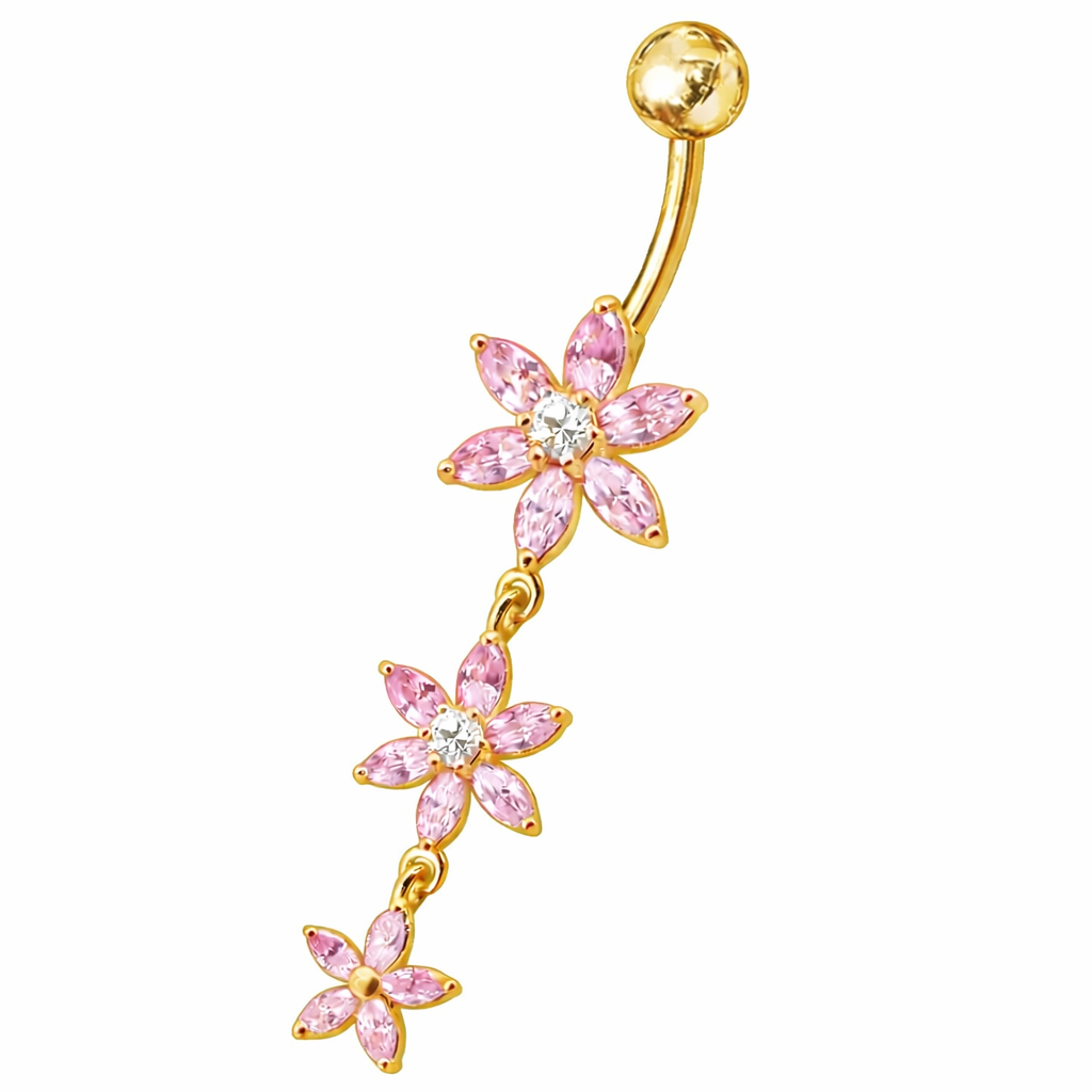 Kullattu Savannah napakoru vaaleanpunaisella kukkaketjukoristeella valkoista taustaa vasten.