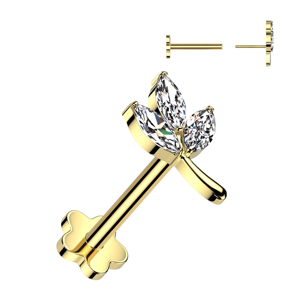 Titaanilabret 1,2mm, Aurora Vine – siro rustokoru (kulta, push in)