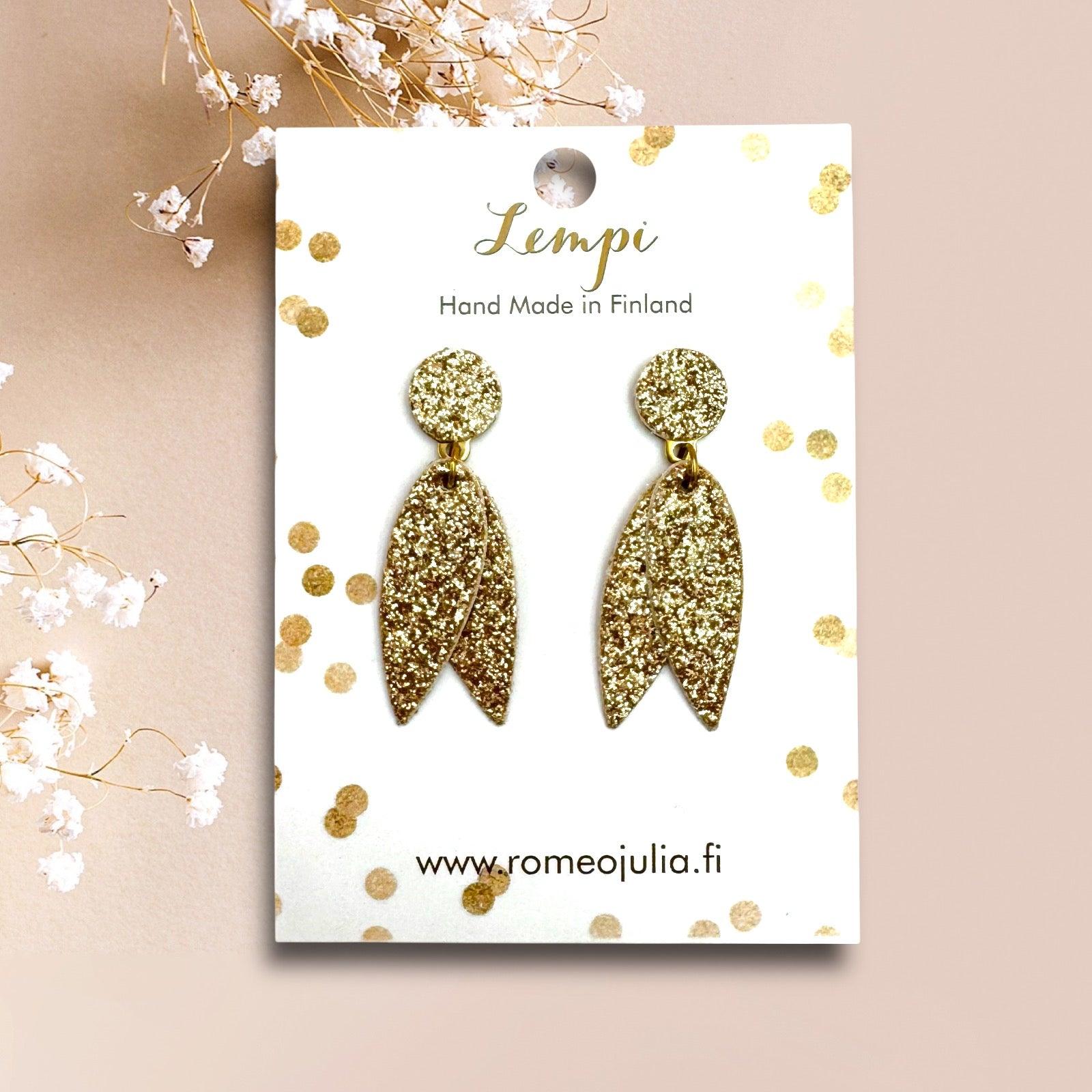 LEMPI®-korvakorut, Asta (kultainen kimallus)