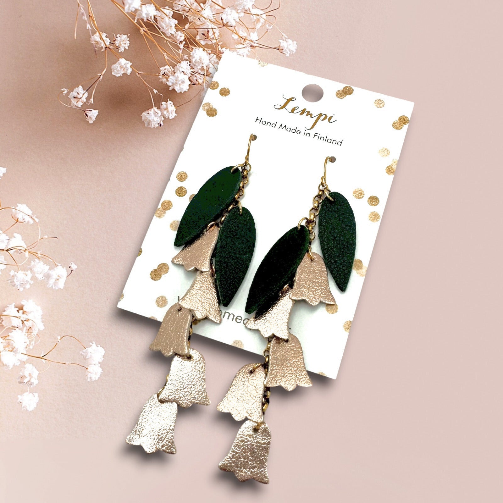 LEMPI® earrings, Vanamo (white)