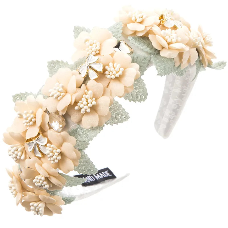 Flower crown | SUGAR SUGAR, Vintage Roses -multicolored flower headband
