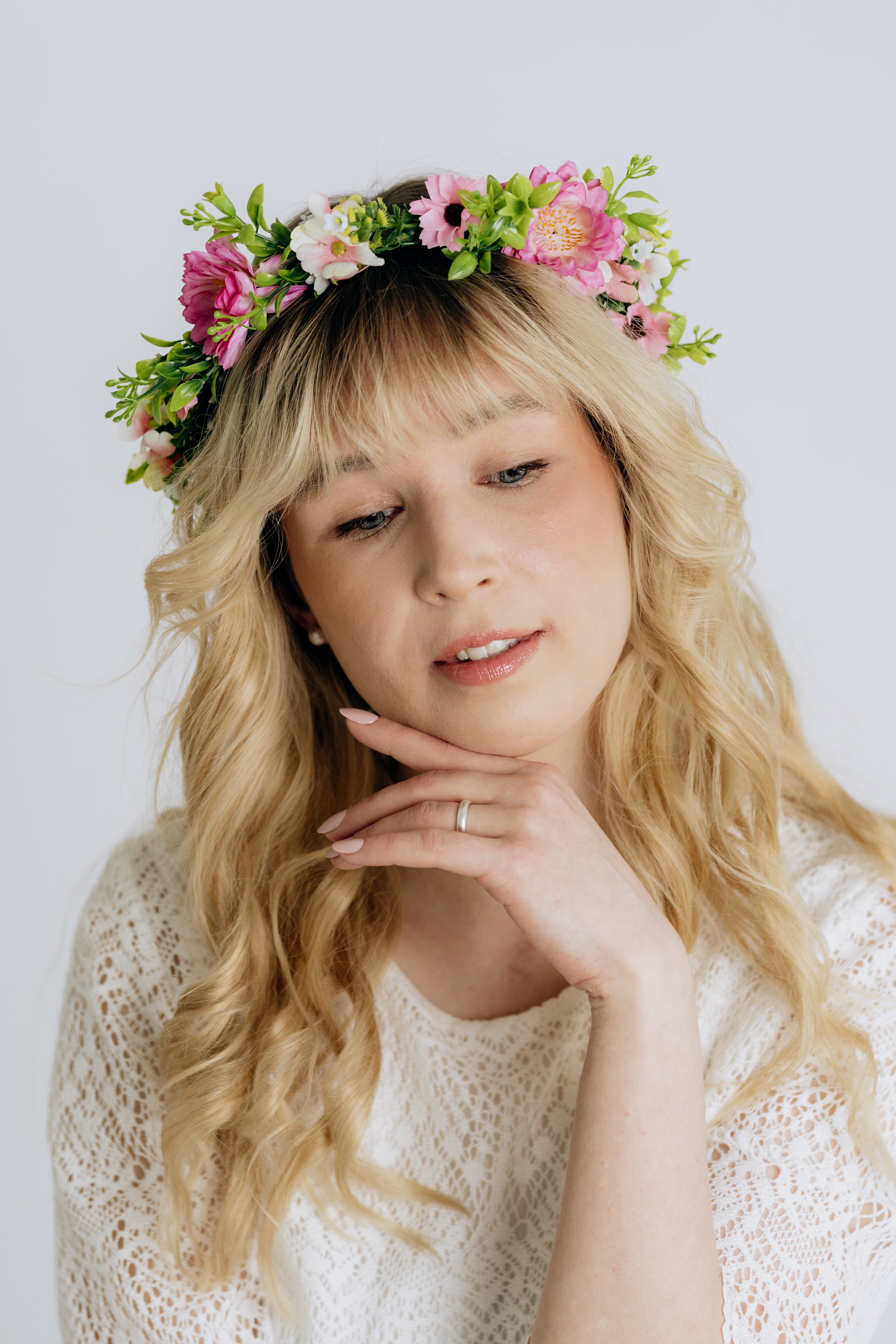 Flower crown | SUGAR SUGAR, Vintage Roses -multicolored flower headband