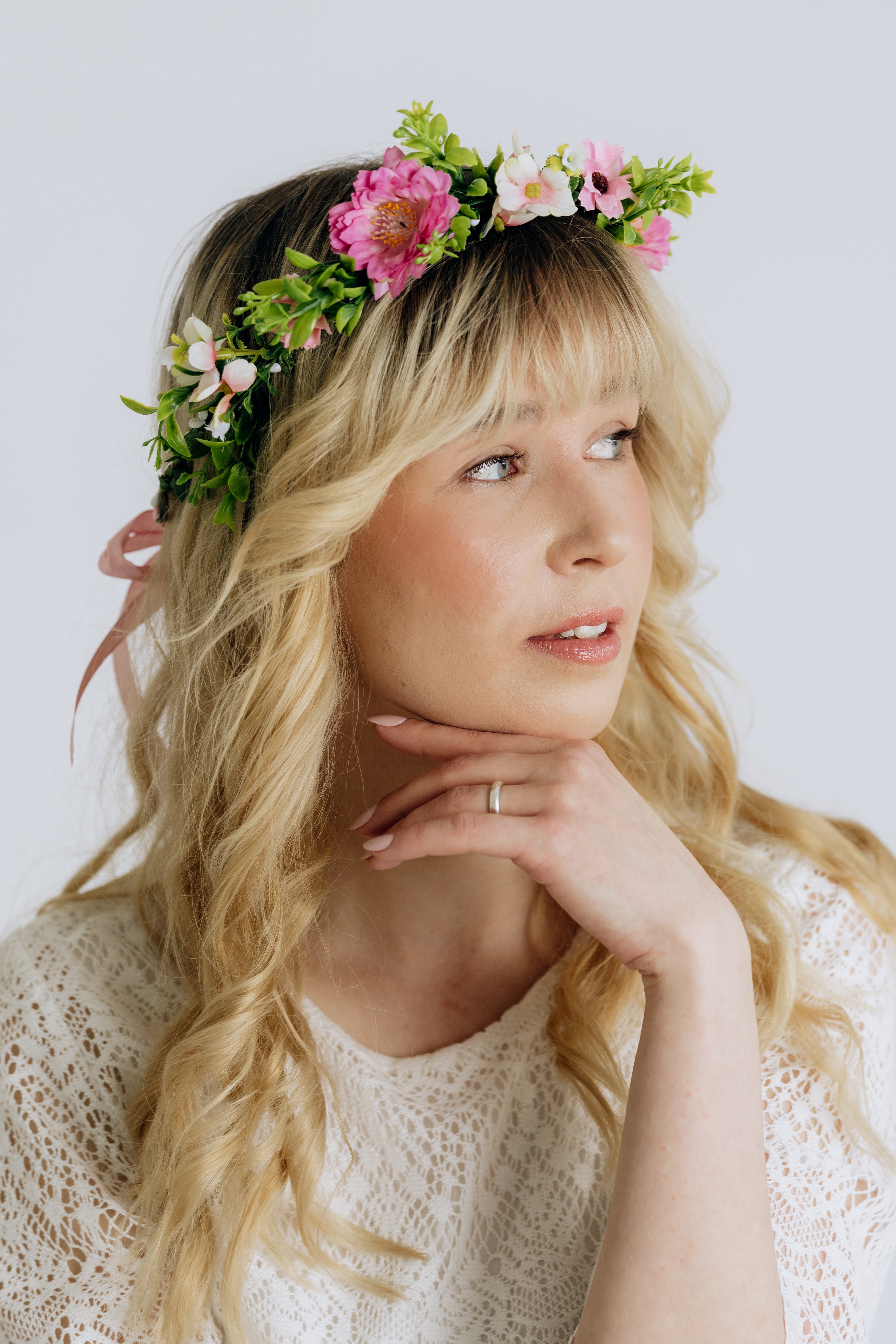 Flower crown | SUGAR SUGAR, Vintage Roses -multicolored flower headband