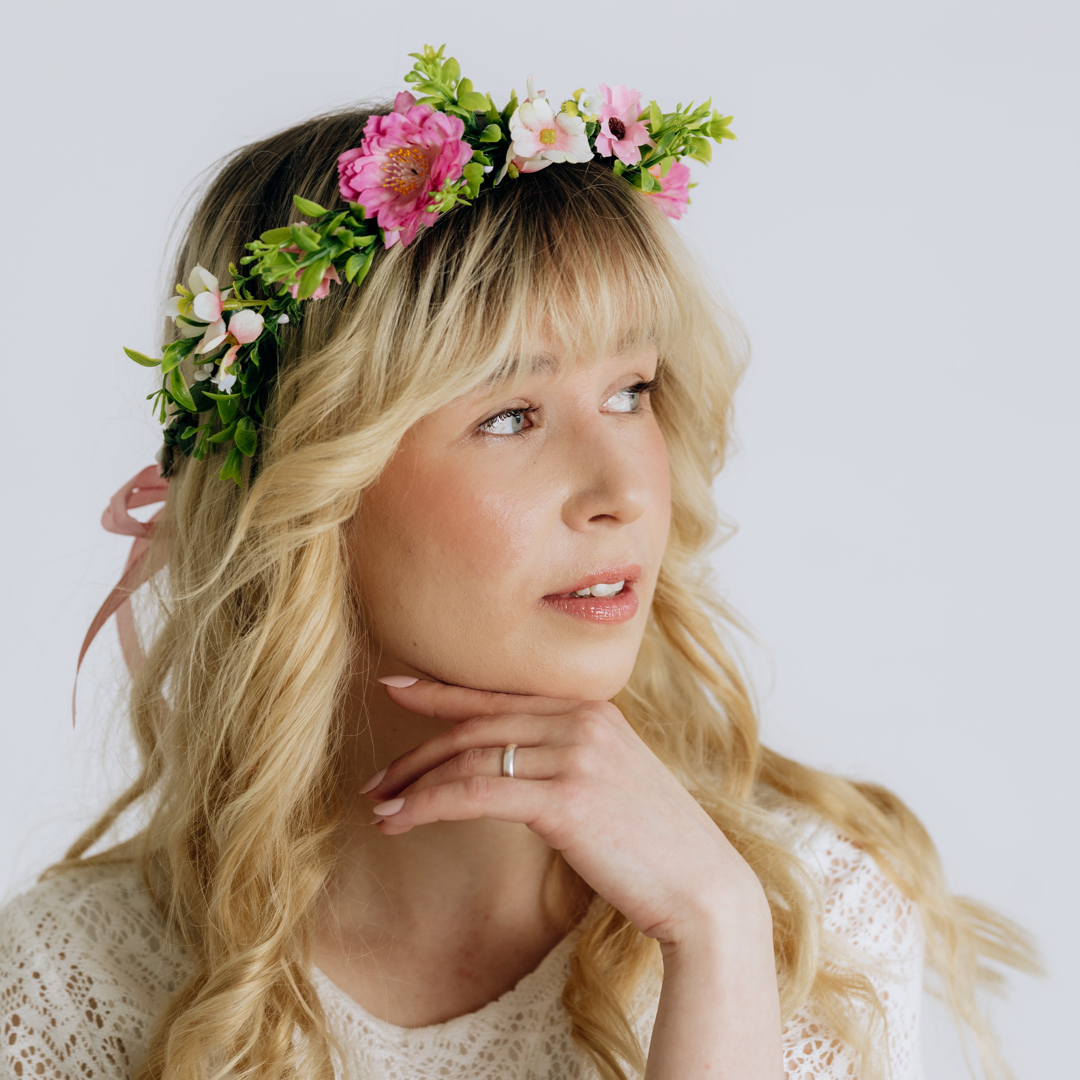Flower crown | SUGAR SUGAR, Vintage Roses -multicolored flower headband