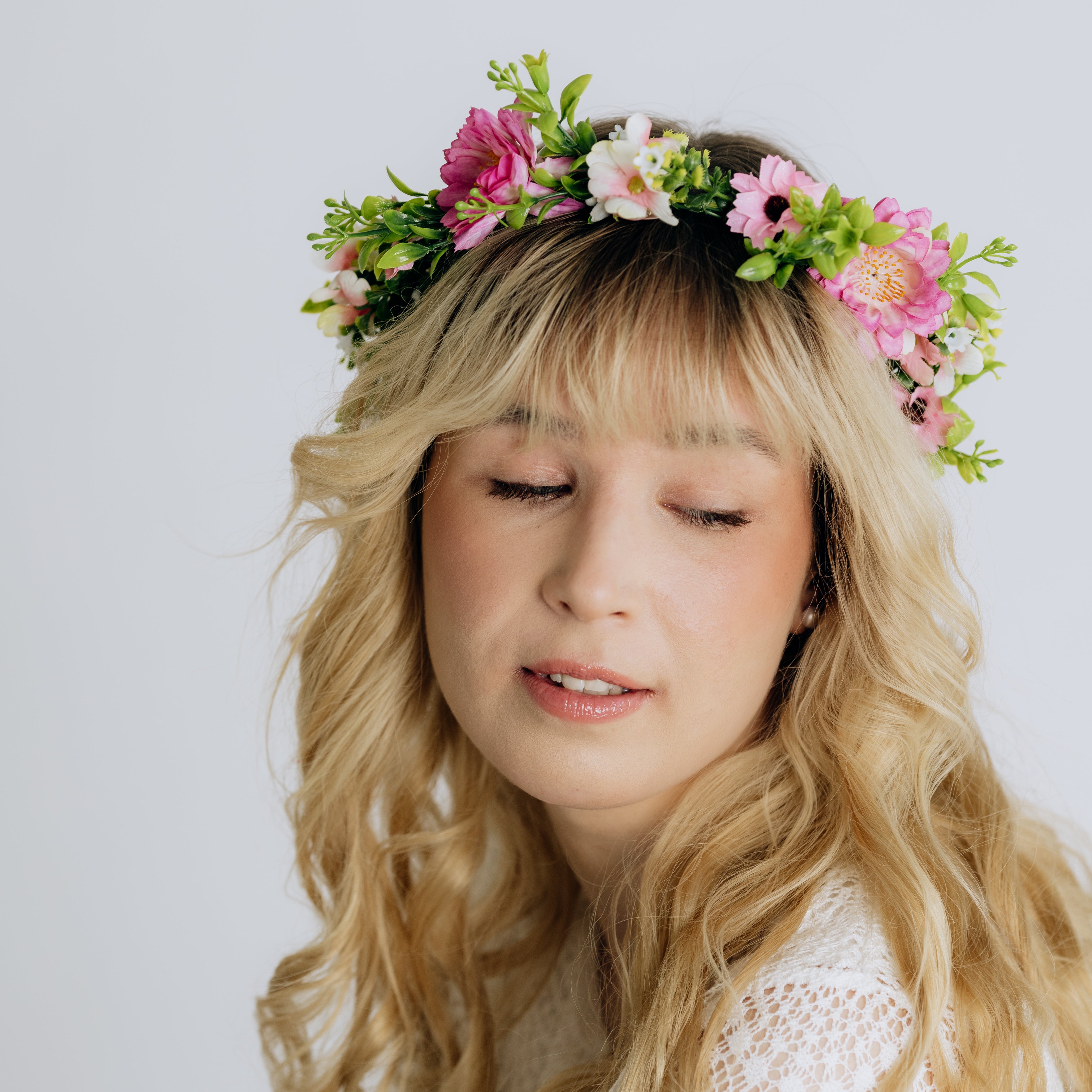 Flower crown | SUGAR SUGAR, Vintage Roses -multicolored flower headband