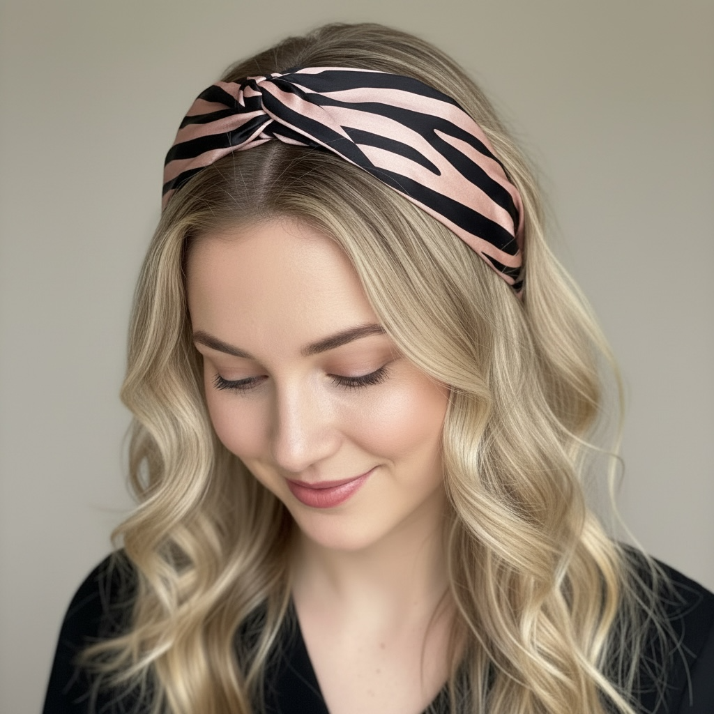 SUGAR SUGAR® | Siena Stripe COMFY – erittäin joustava raidallinen hiuspanta (beige-musta)