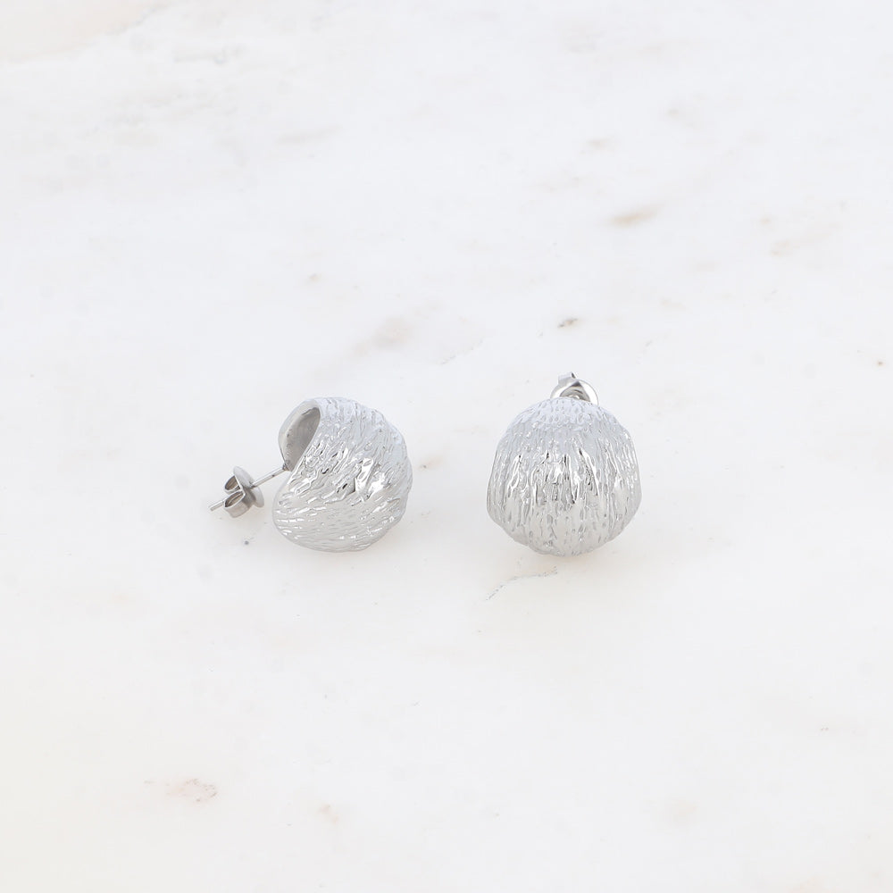 BOHM PARIS Inaya korvakorut hopeisena eläväpintaisella pinnalla