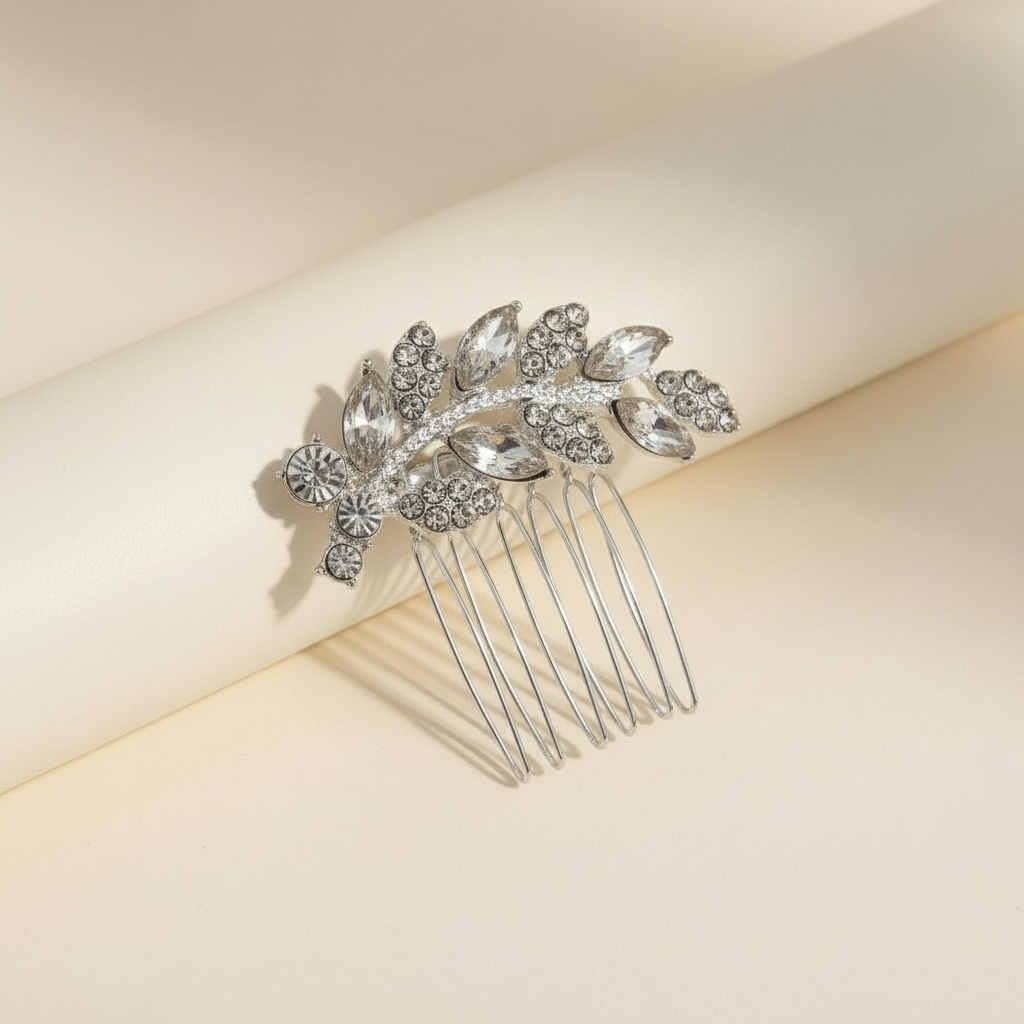 Hair accessory, ROMANCE|Ava -silver-tone bun decoration