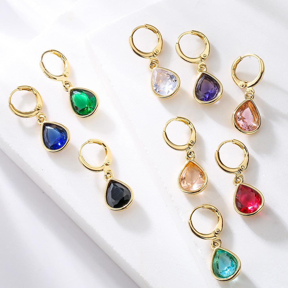 FRENCH RIVIERA | Ophelia Earrings -kirkkaat pisarakorvakorut