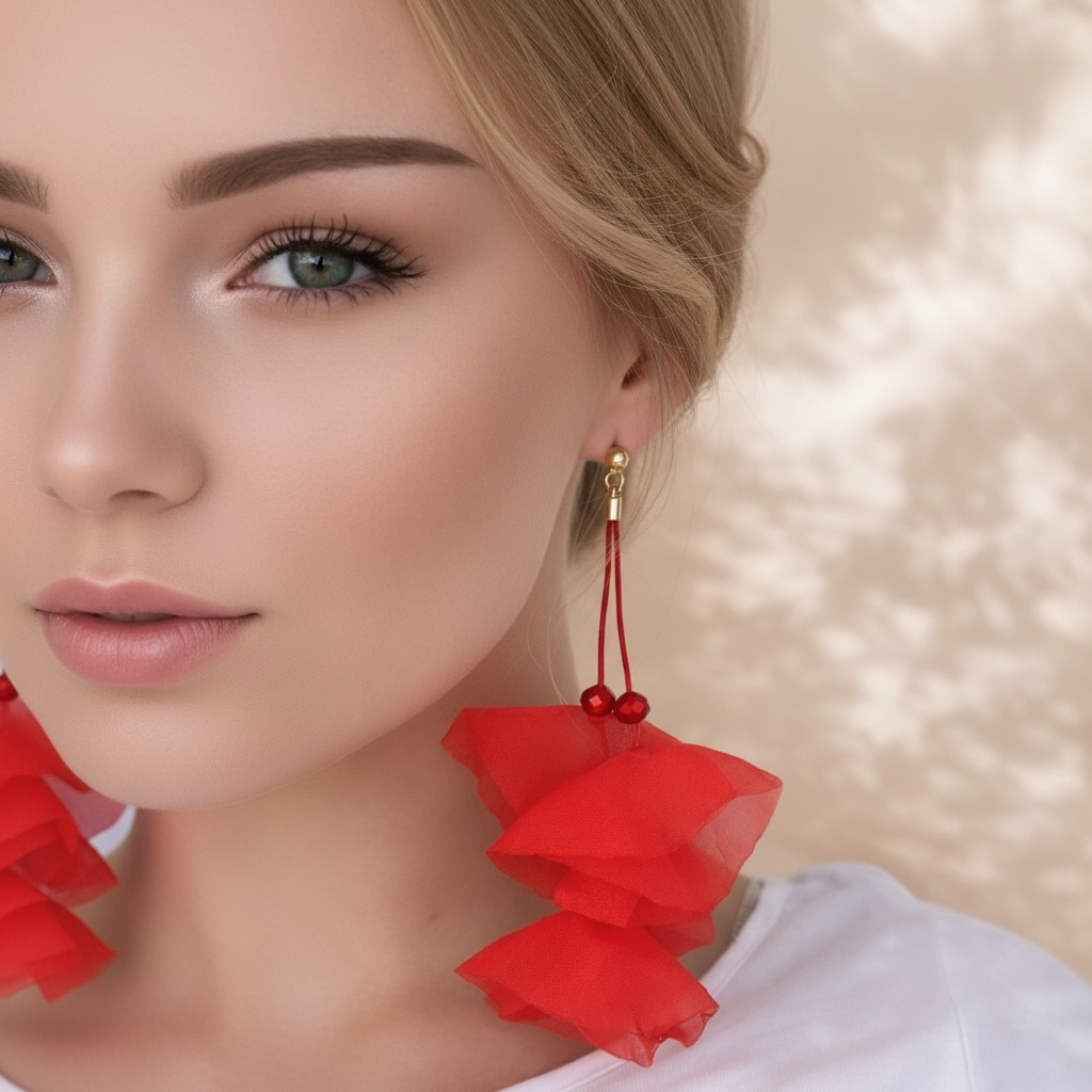 Punaiset-roikkuvat-kangaskorvakorut-romeojulia