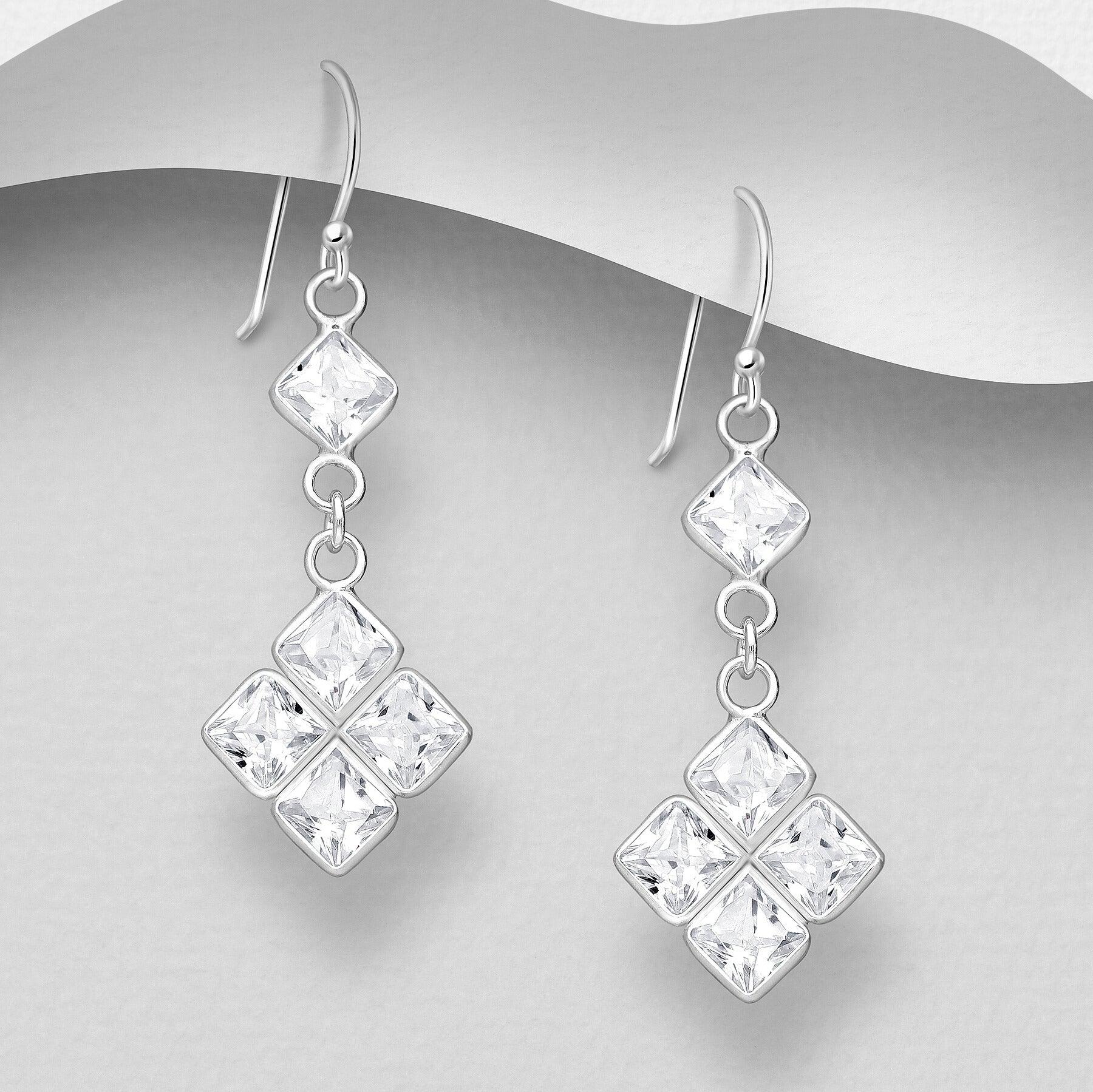 PREMIUM COLLECTION | Christa -kirkkaat hopeakorvakorut