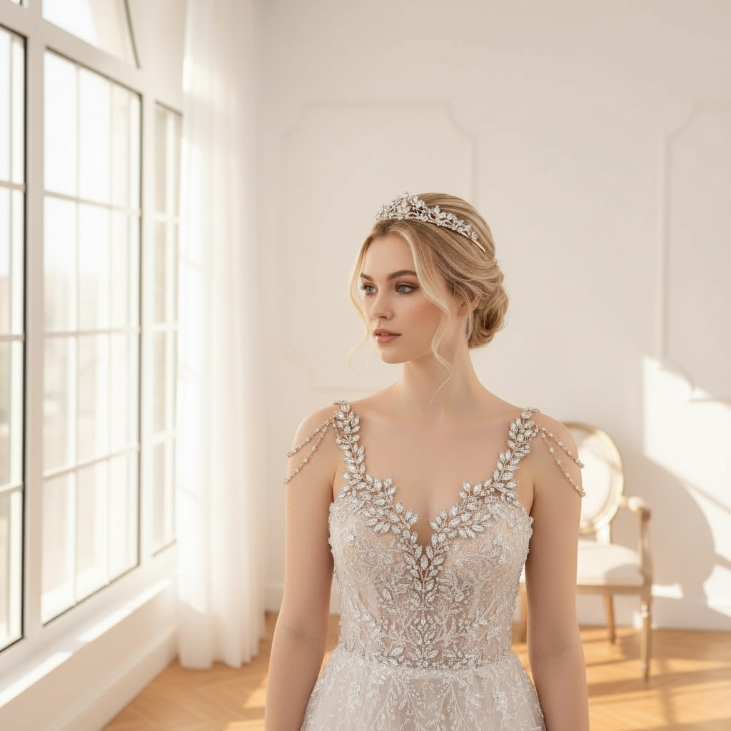 Hiuskoru, tiara ROMANCE | Classic Tiara in Rosegold